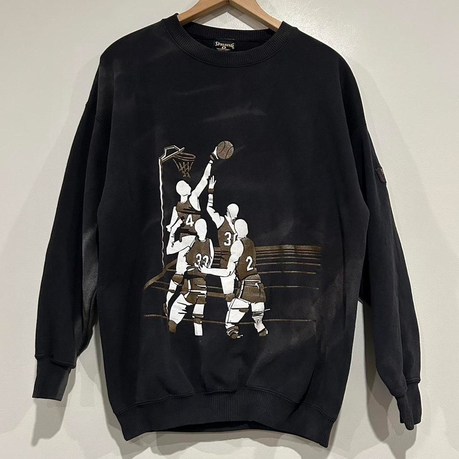 Spalding Vintage Spalding Basketball Crewneck Sweatshirt Size US M / EU 48-50 / 2 - 1 Thumbnail