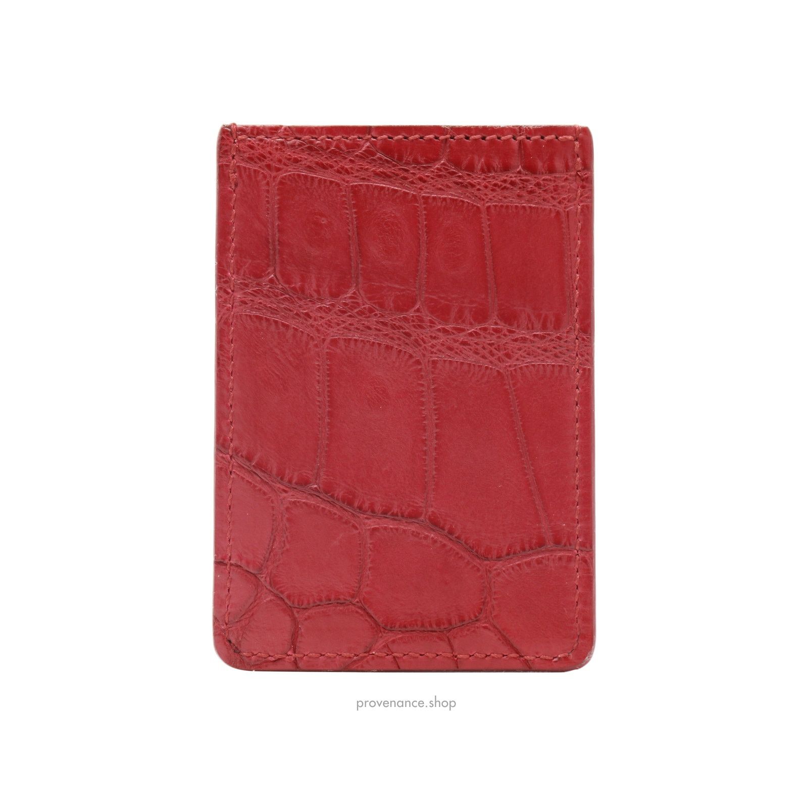 Louis Vuitton 🔴 Louis Vuitton Genève Card Wallet - Red Alligator Leather Size ONE SIZE - 3 Thumbnail