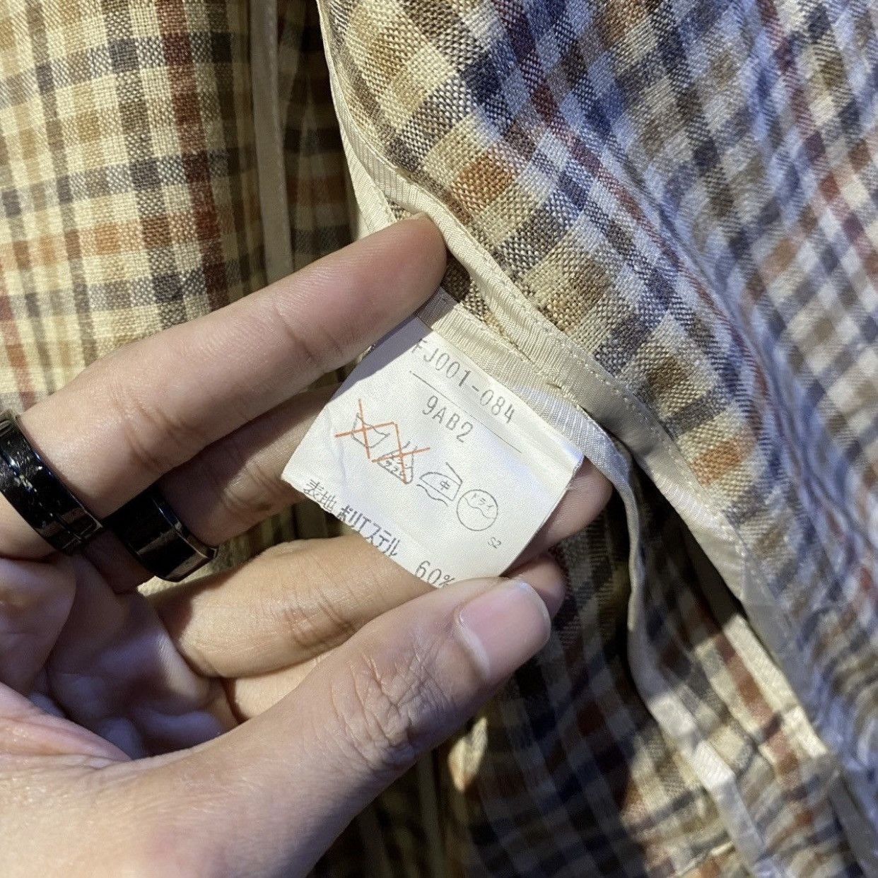 Burberry VTG Burberrys Plaid Check Suit Blazer Jacket M Old Money Size M / US 6-8 / IT 42-44 - 10 Thumbnail
