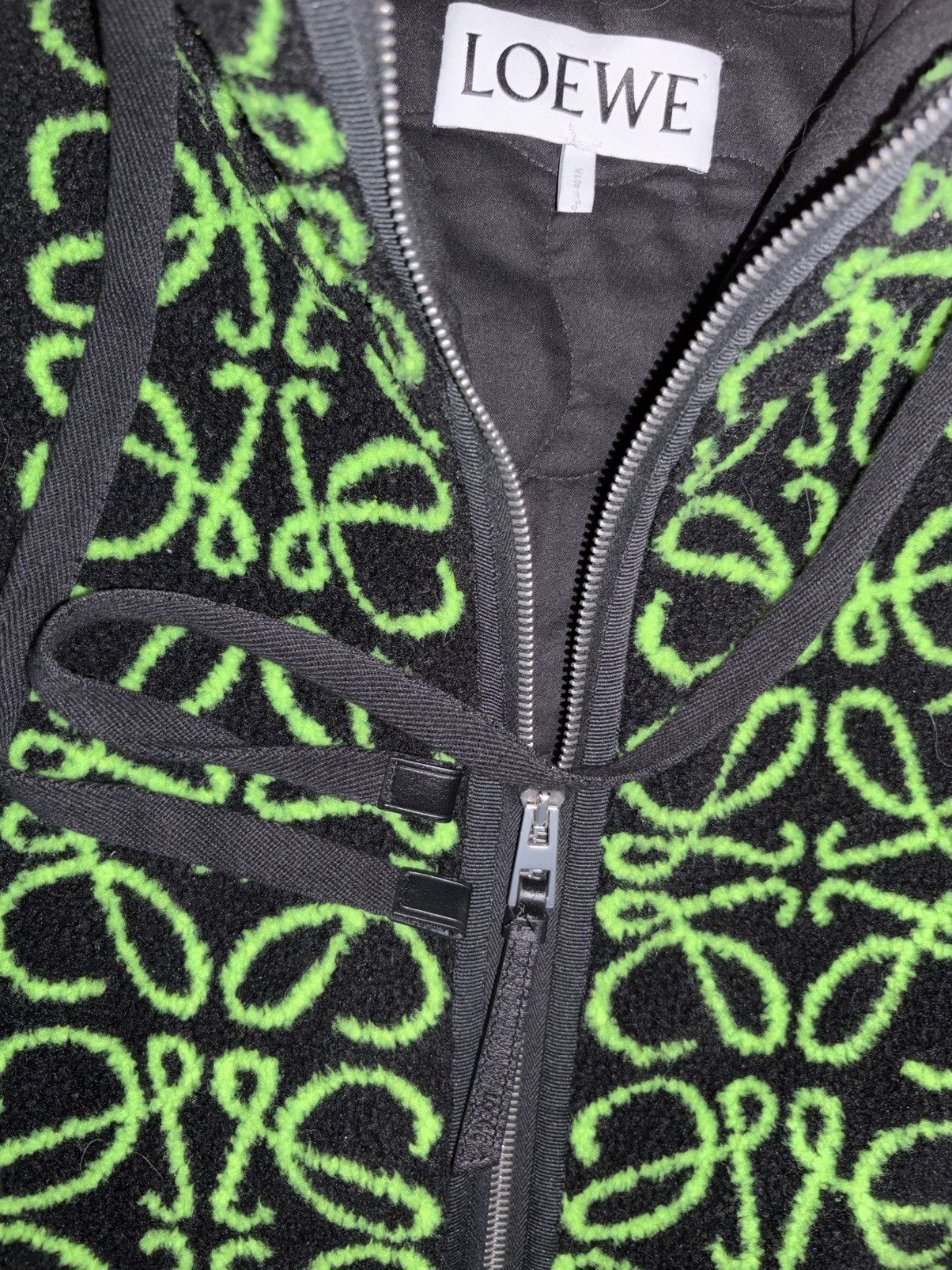 Loewe Rare Monogram Shearling Zip Up Anorak Size US L / EU 52-54 / 3 - 2 Thumbnail