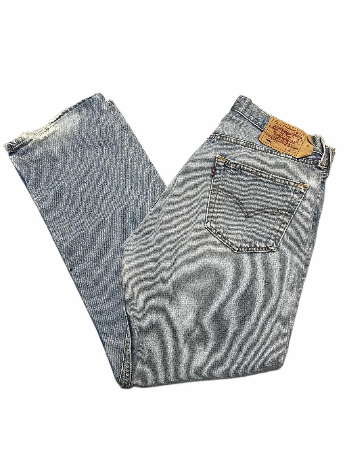 Levi's Levi's 501 Classic Fit Jeans - Vintage Light Blue Size US 34 / EU 50 - 2 Thumbnail