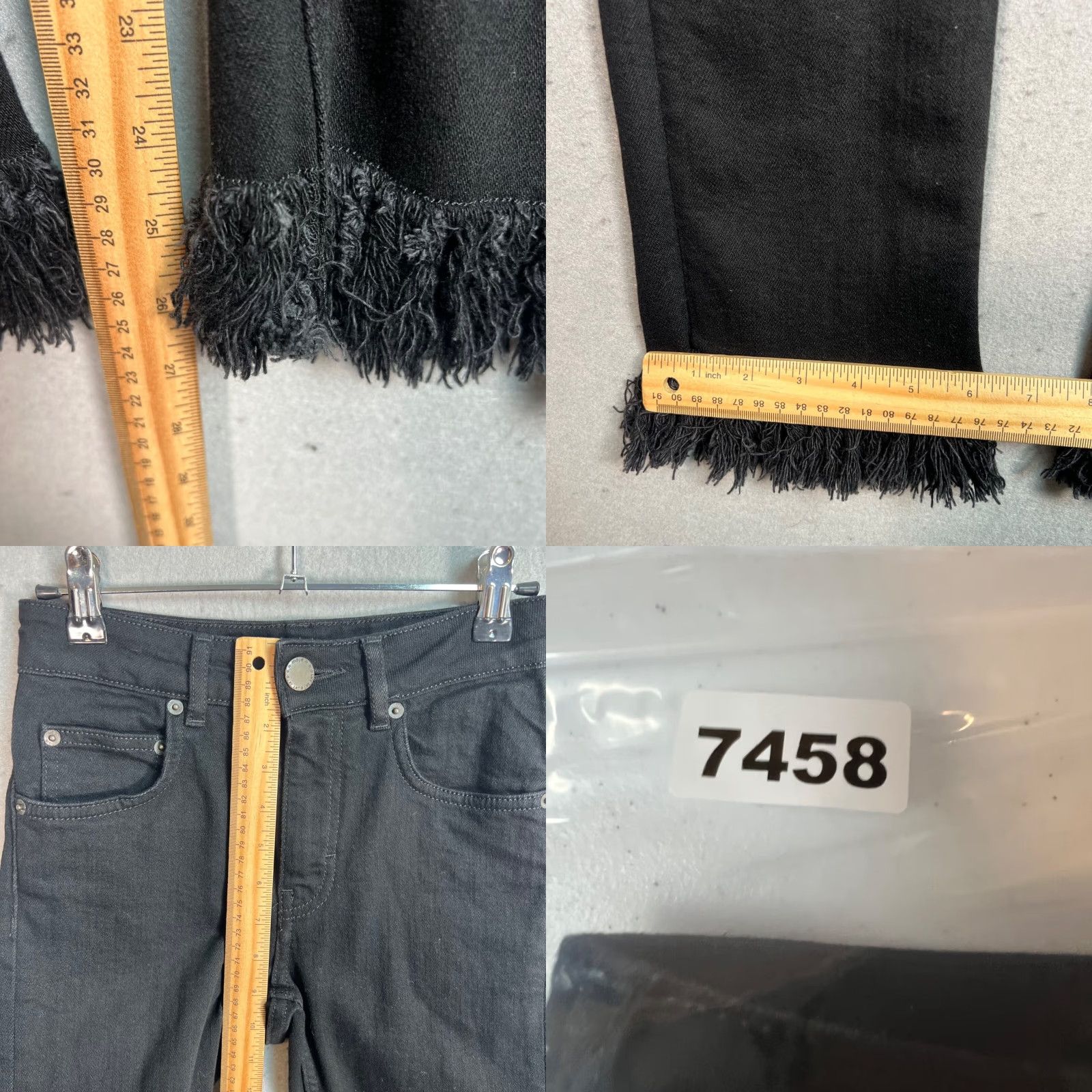 Maje Maje Black Skinny Jeans Size 34 Cotton Blend Womens Size 24" / US 00 / IT 34 - 8 Thumbnail