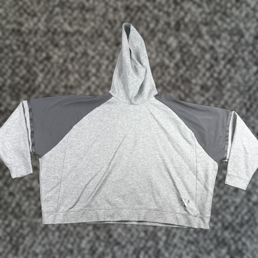 Under Armour Under Armour Hoodie Women S Oversized Project Rock Doubleknit Gray Logo Hooded Pullover Womens Size S / US 4 / IT 40 - 1 Thumbnail