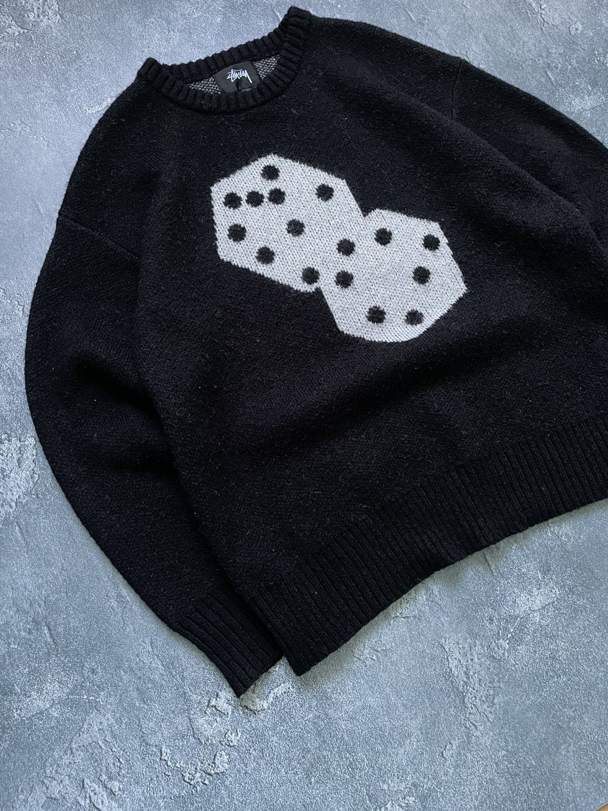Other Stussy Dice Mohair Knit Sweater Size US XL / EU 56 / 4 - 3 Thumbnail