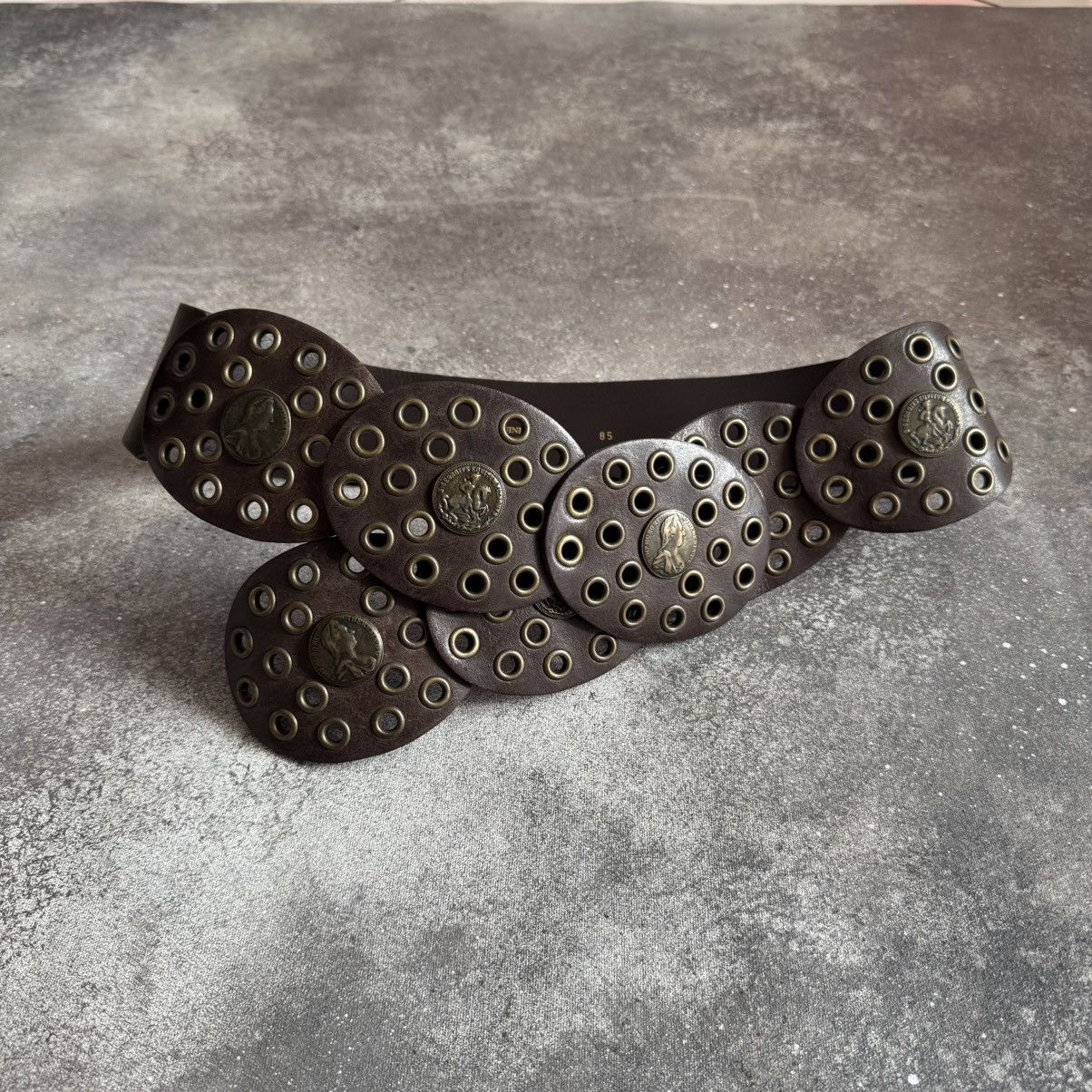 Hysteric Glamour Boho Y2K Vintage Western Leather Wide Belt Size ONE SIZE - 1 Thumbnail