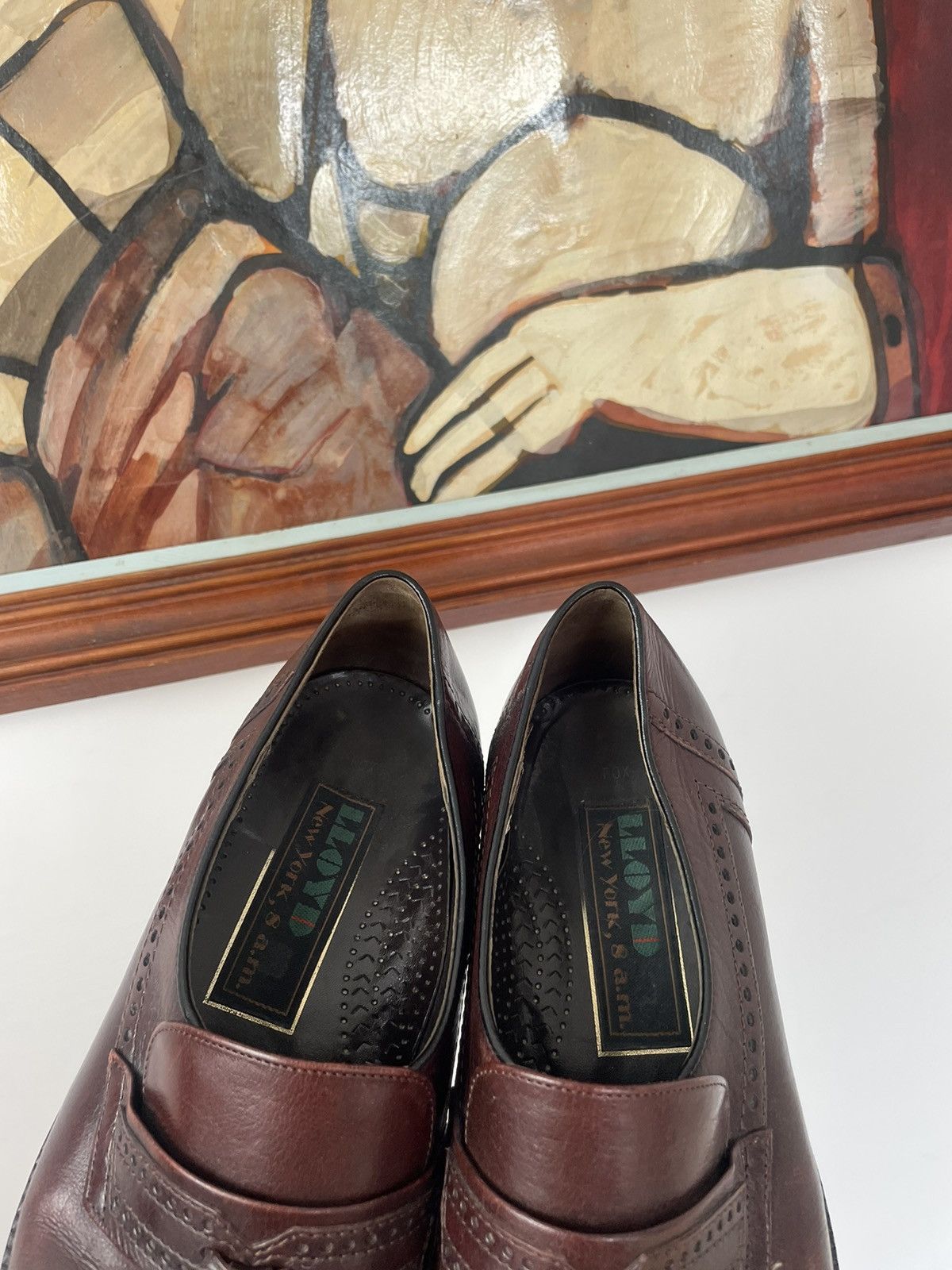 Leather Vintage Lloyd Luxury Brown Leather Loafers Casual Shoes Rare Size US 8.5 / EU 41-42 - 7 Thumbnail