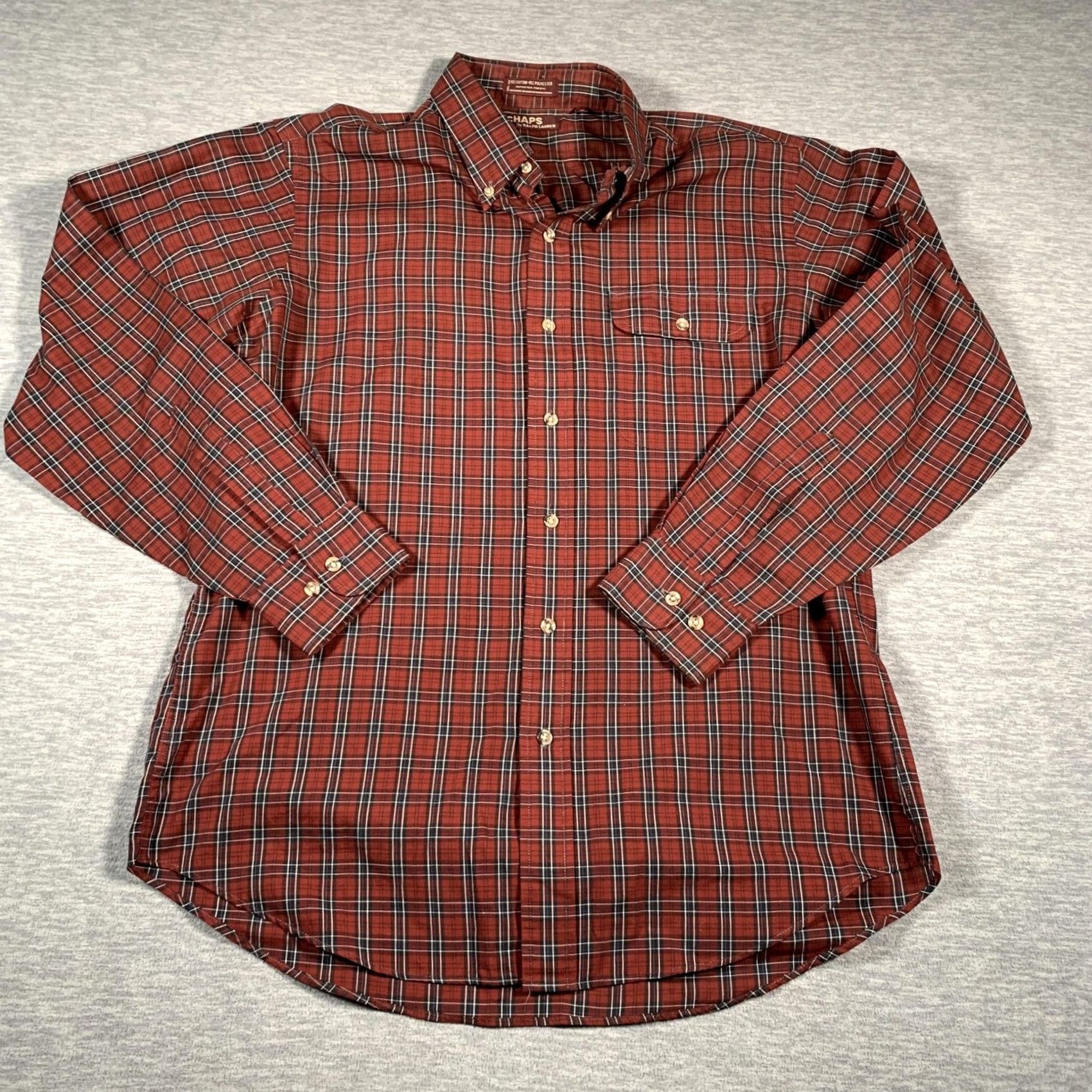 Chaps VINTAGE Chaps Ralph Lauren Shirt Mens Large Plaid Button Down Long Sleeve 90s Size US L / EU 52-54 / 3 - 2 Thumbnail