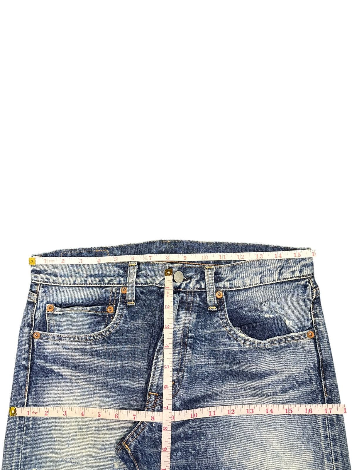 Dsquared2 Vintage Japanese Rna Bleached Distressed Jeans Size 31" - 6 Thumbnail