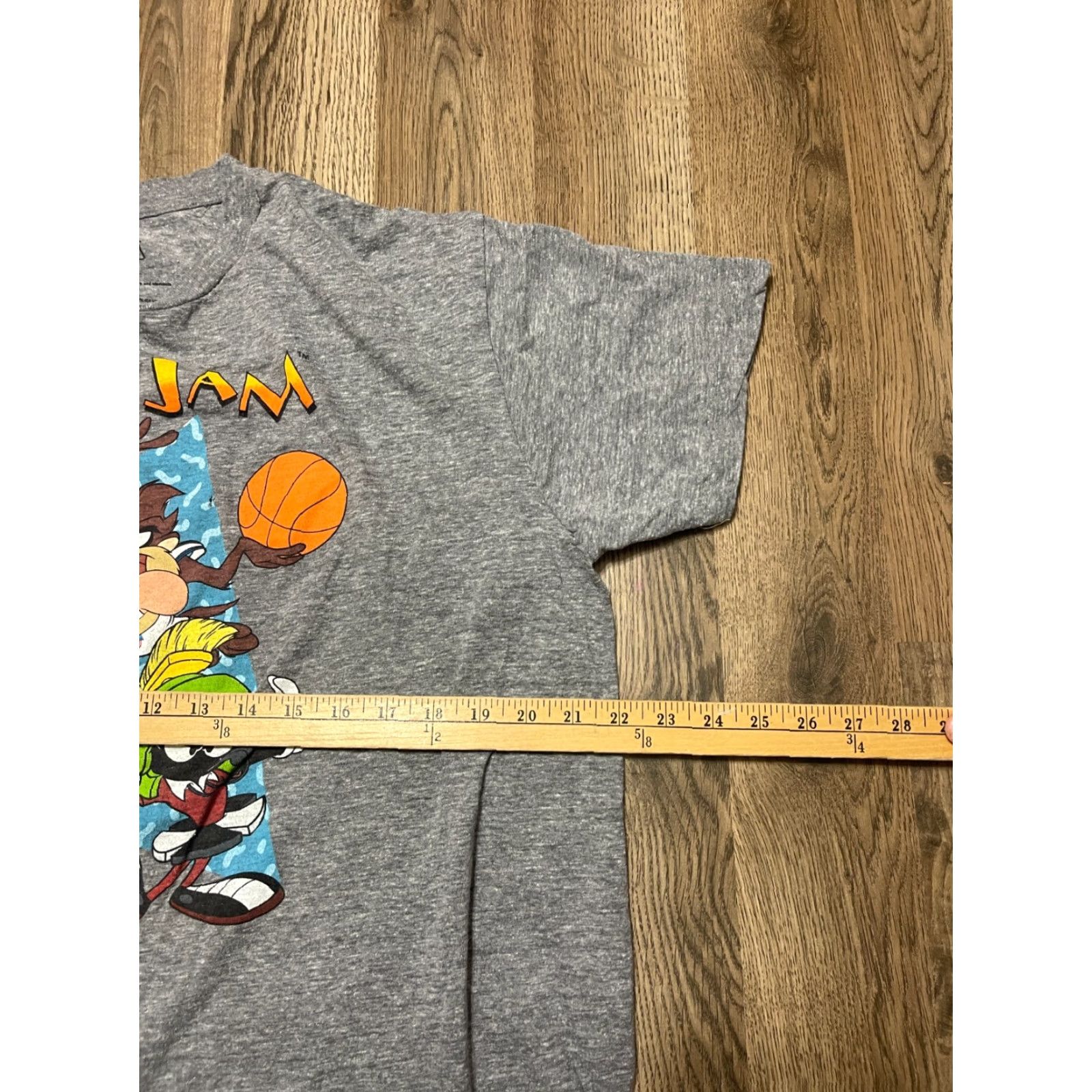 Vintage Space Jam Shirt Men Large Gray Looney Tunes Characters Crew Neck T-Shirt Cotton Logo All Seasons Vintage No Size US L / EU 52-54 / 3 - 7 Thumbnail