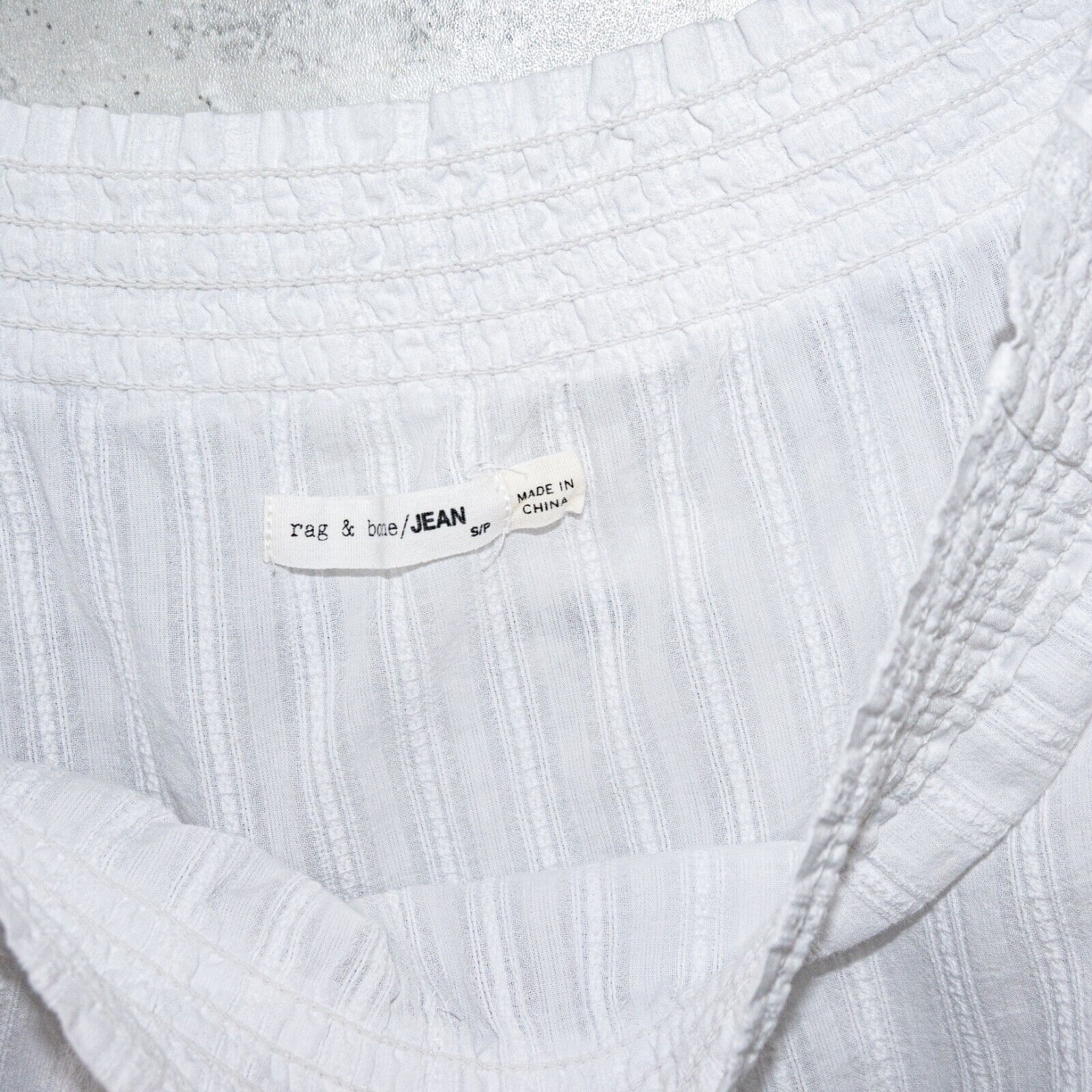 Rag & Bone Rag & Bone off shoulder Blouse in white cotton size Small Size S / US 4 / IT 40 - 3 Thumbnail