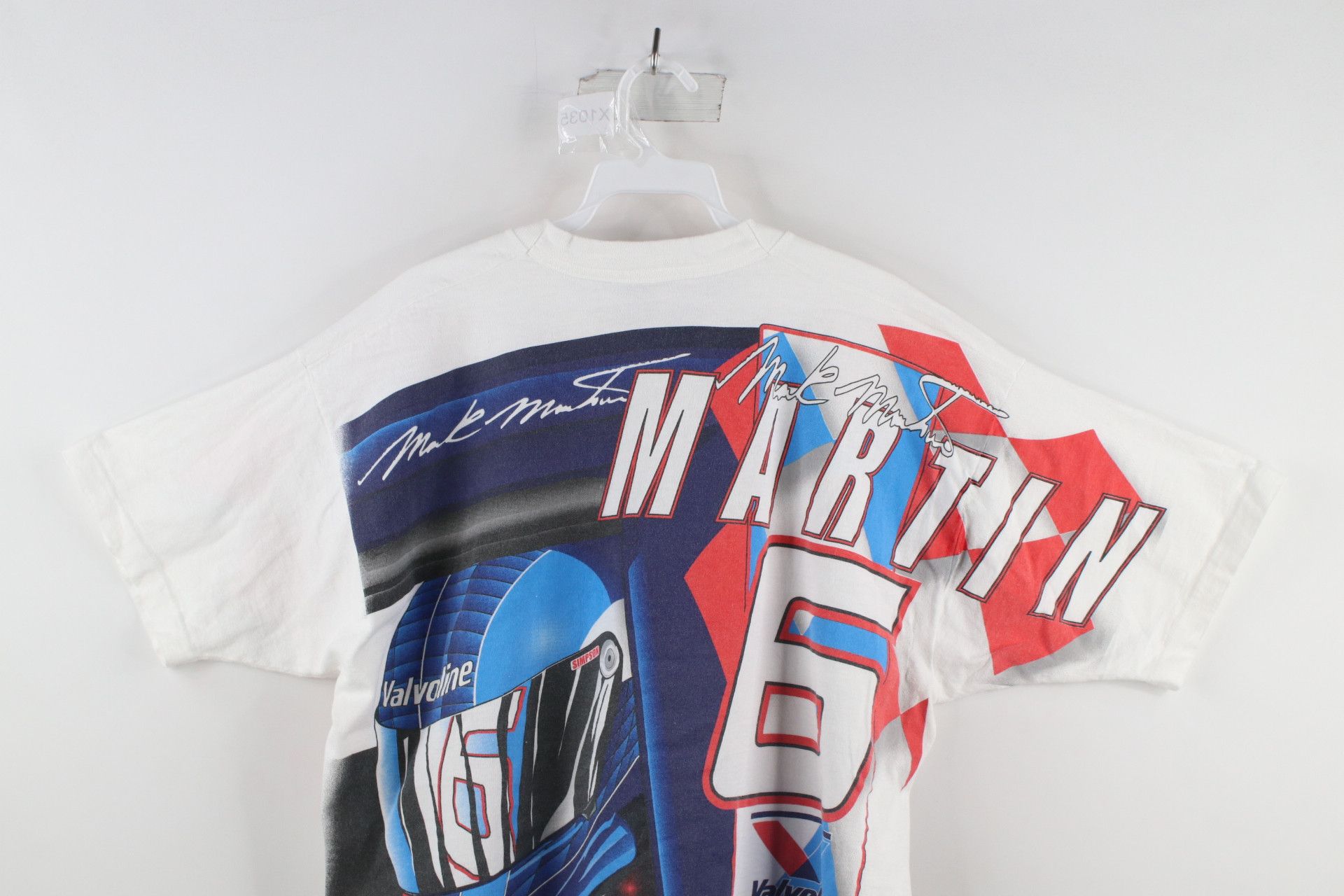 Vintage Vintage 90s NASCAR All Over Print Mark Martin T-Shirt USA Size US L / EU 52-54 / 3 - 10 Thumbnail