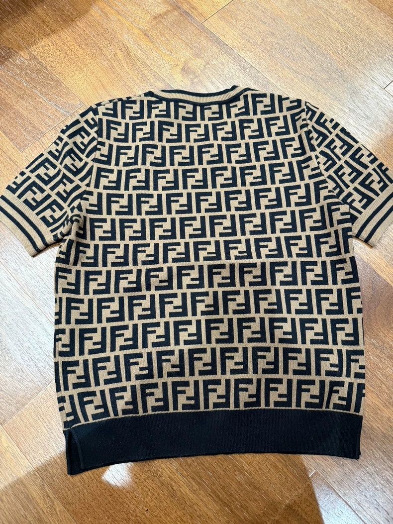 Fendi Fendi Classic logo short-sleeved knitwear Size US XXS / EU 40 - 2 Thumbnail