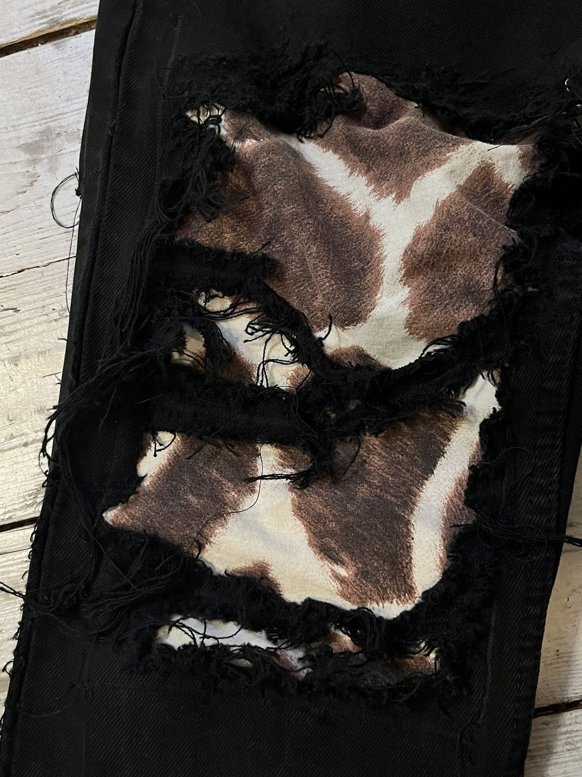 Kapital × Levi's Vintage Levi’s 501 97’ Safari Repaired Patchwork Kapital ins Size 30" / US 8 / IT 44 - 4 Thumbnail