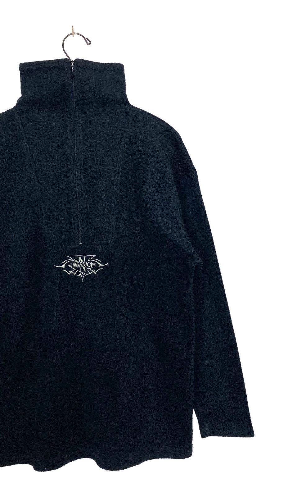 Japanese Brand Rare‼️ Vtg Nordica Fleece Half Zipper Embroidery Center Logo Size US M / EU 48-50 / 2 - 3 Thumbnail
