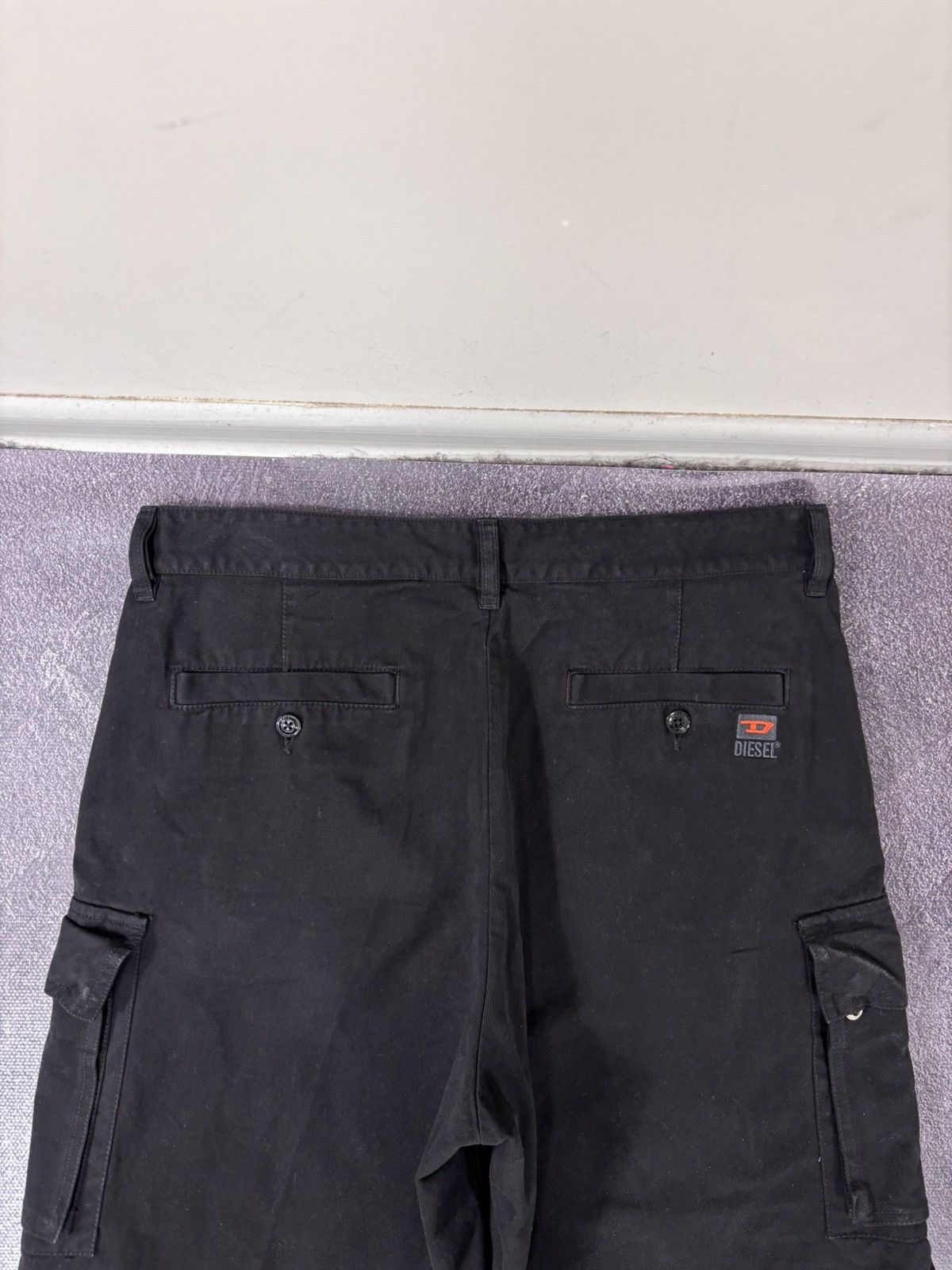 Diesel Diesel P-Cor NEW Men’s Black Utility Hype Cargo Shorts Size US 31 - 14 Thumbnail