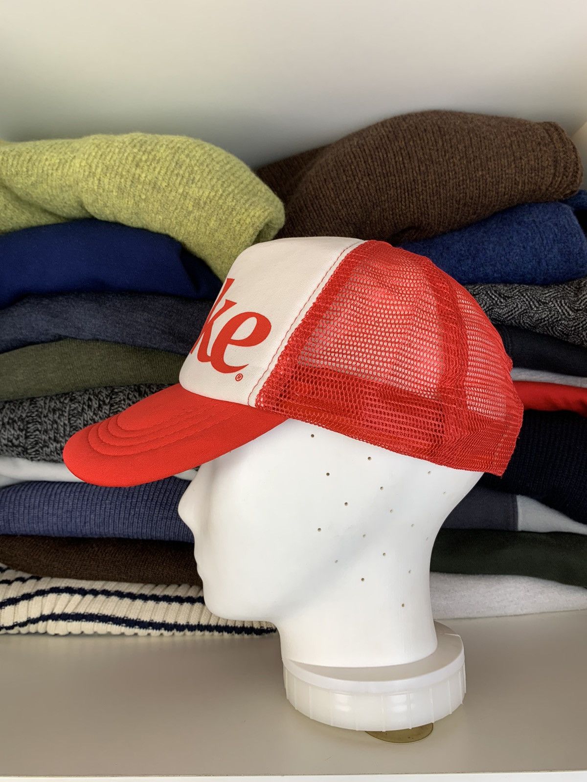 Vintage Vintage Coca Cola Coke Trucker Cap Hat Size ONE SIZE - 10 Thumbnail