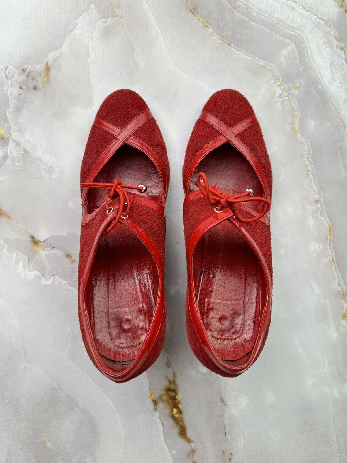 Japanese Brand Vintage Suede Platform Shoes Size US 8 / IT 38 - 6 Thumbnail