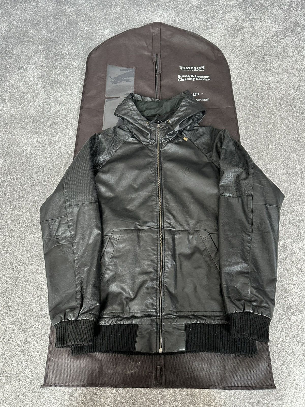 ADDICT Addict Clothing Company black leather jacket Size US XXL / EU 58 / 5 - 1 Thumbnail