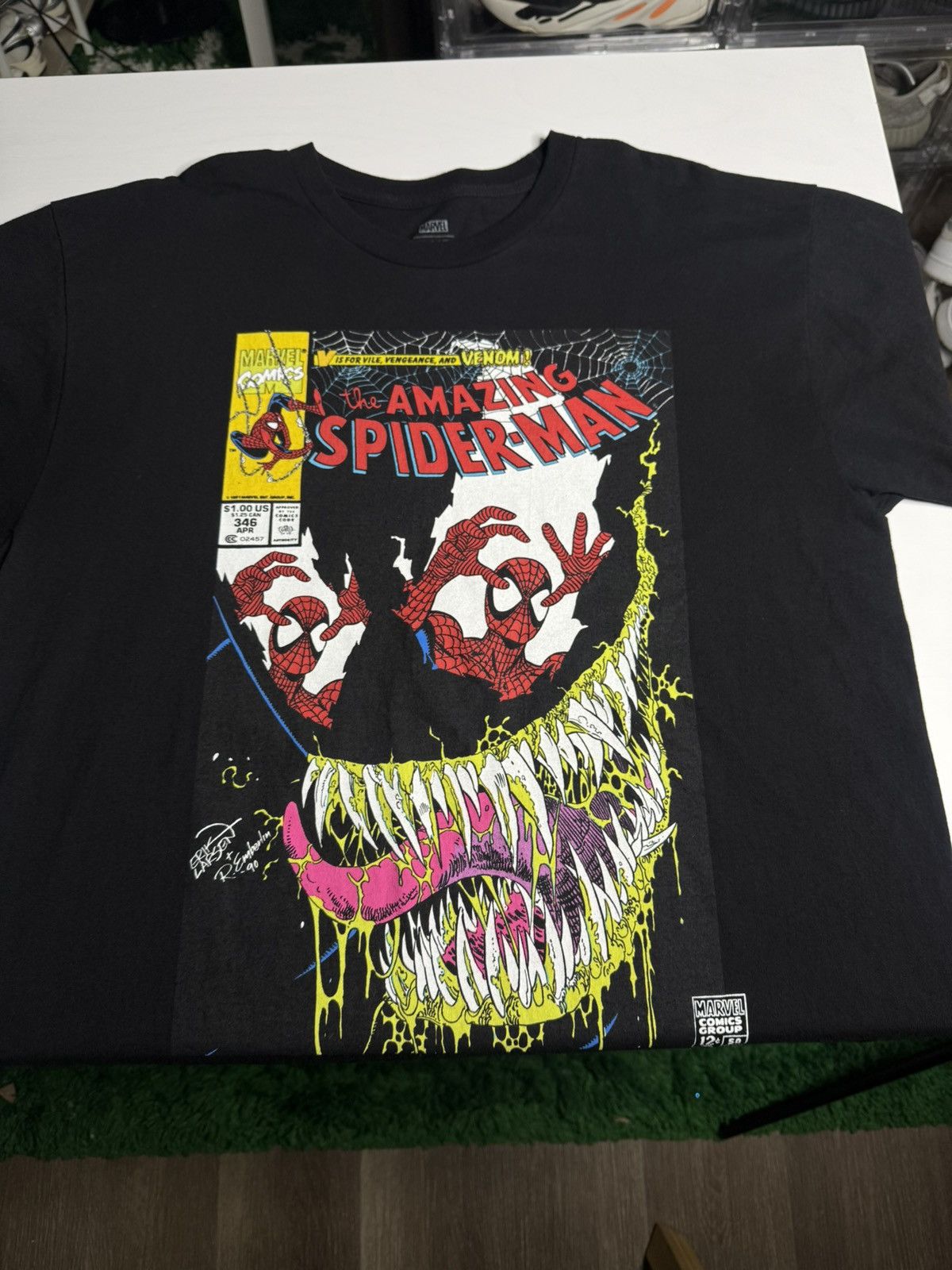 Bait Bait x Marvel Spiderman Comic Tee "Black" [ XL ] Very Clean Size US XL / EU 56 / 4 - 3 Thumbnail