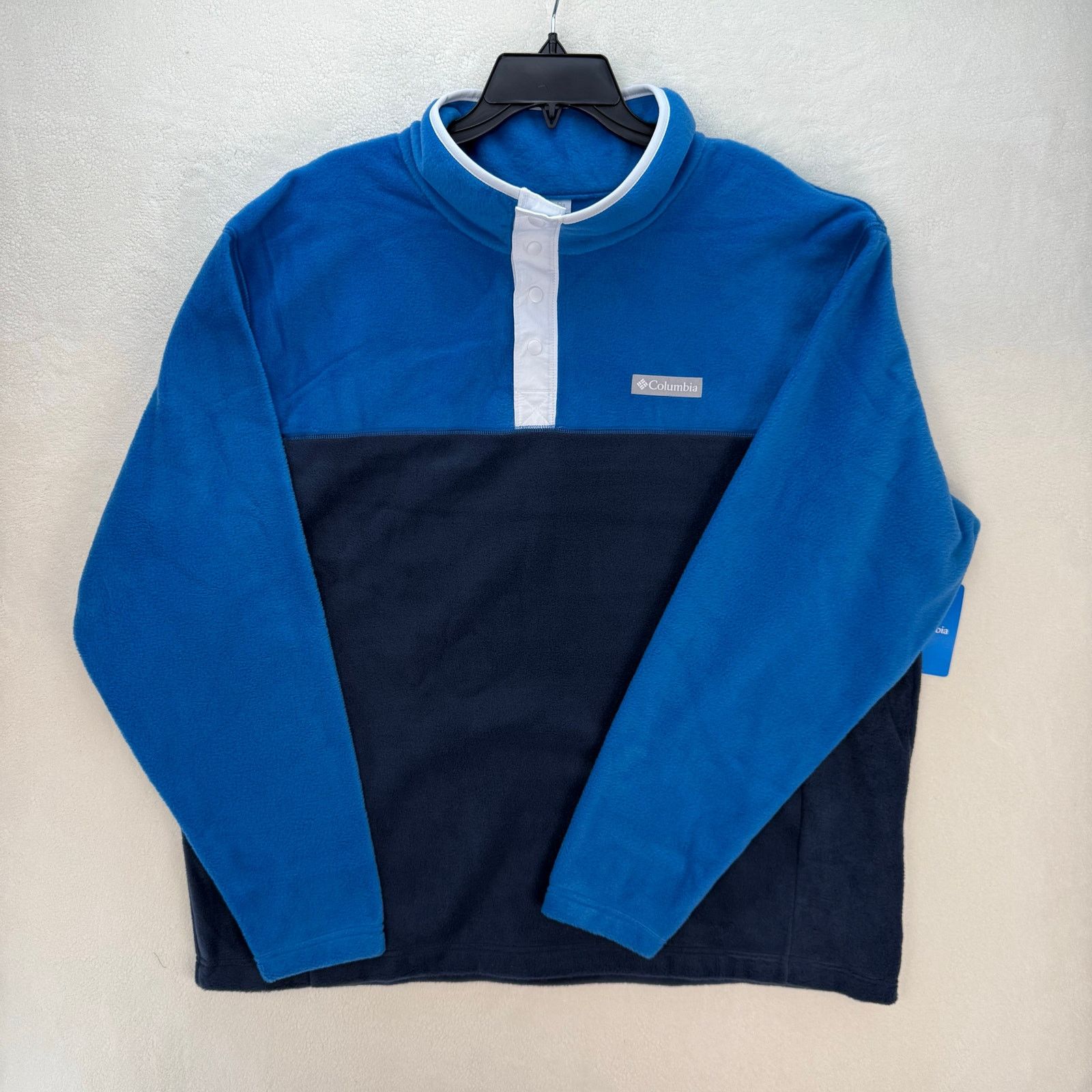 Columbia COLUMBIA MEN'S XXL STEENS MOUNTAIN HALF SNAP FLEECE NAVY WHT Size US XXL / EU 58 / 5 - 1 Thumbnail