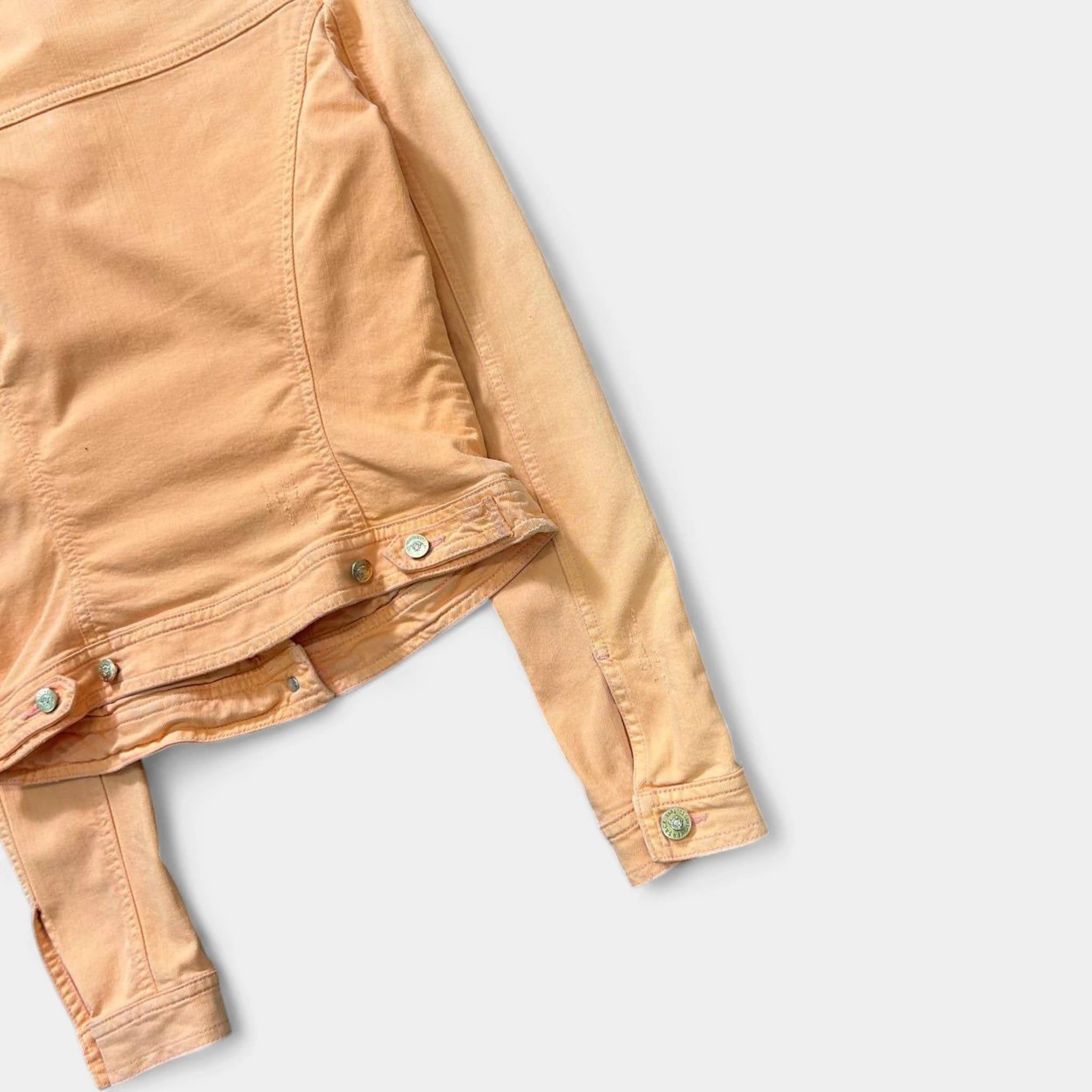 Versace Versace Jeans Couture Orange Denim Jacket Size US S / EU 44-46 / 1 - 6 Thumbnail
