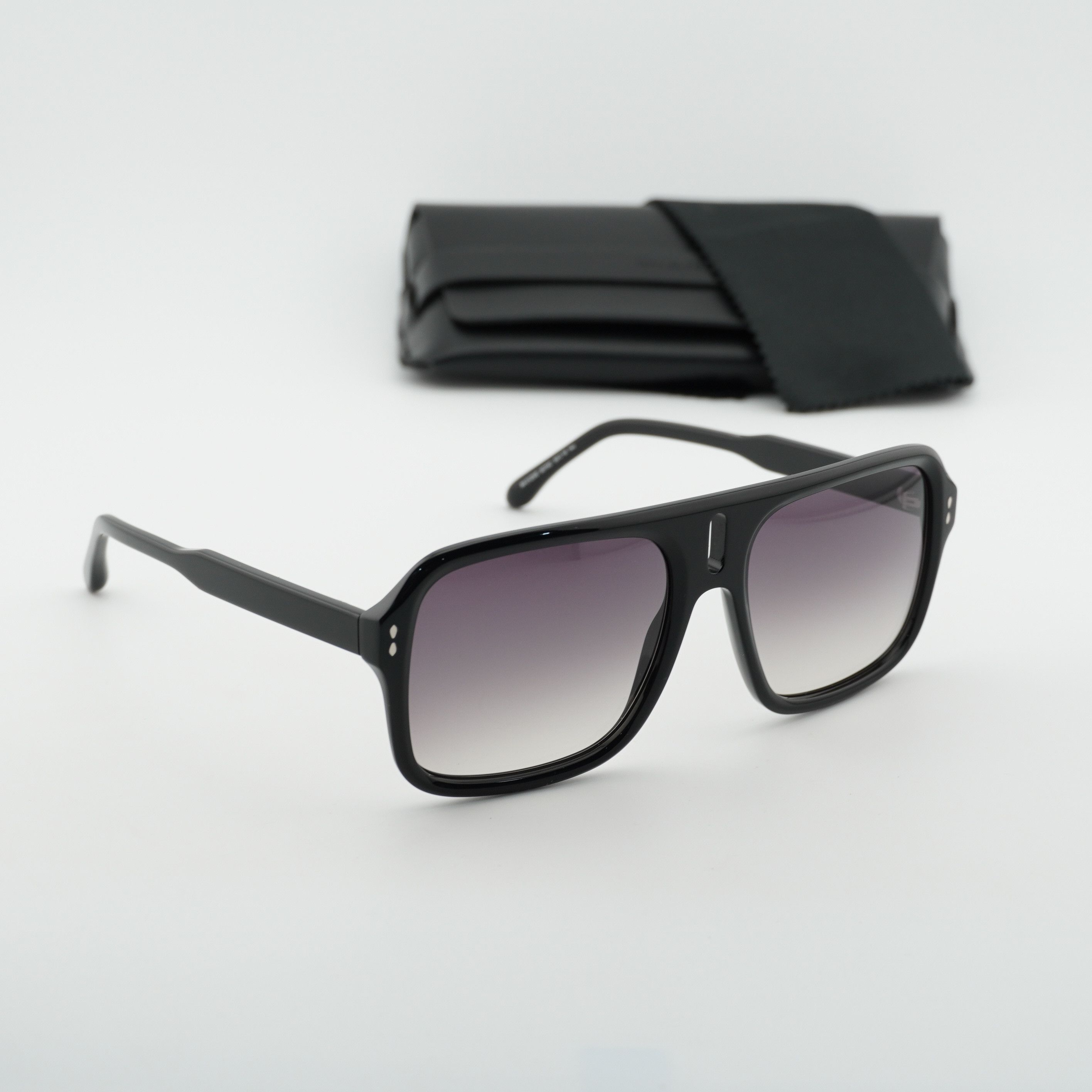 Isabel Marant Isabel Marant IM 0125/S 0807 9O Sunglasses Black Square Fram Size ONE SIZE - 9 Thumbnail
