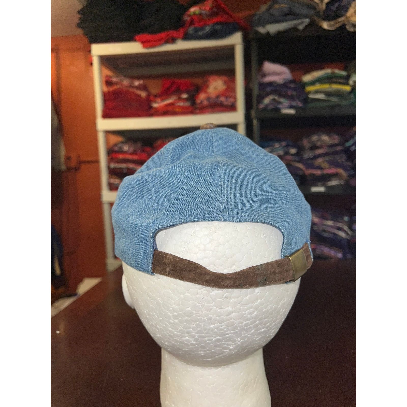 Vintage Vintage Mary Kay Hat Domain Cologne Denim Blue Cap Headwear Size ONE SIZE - 4 Thumbnail