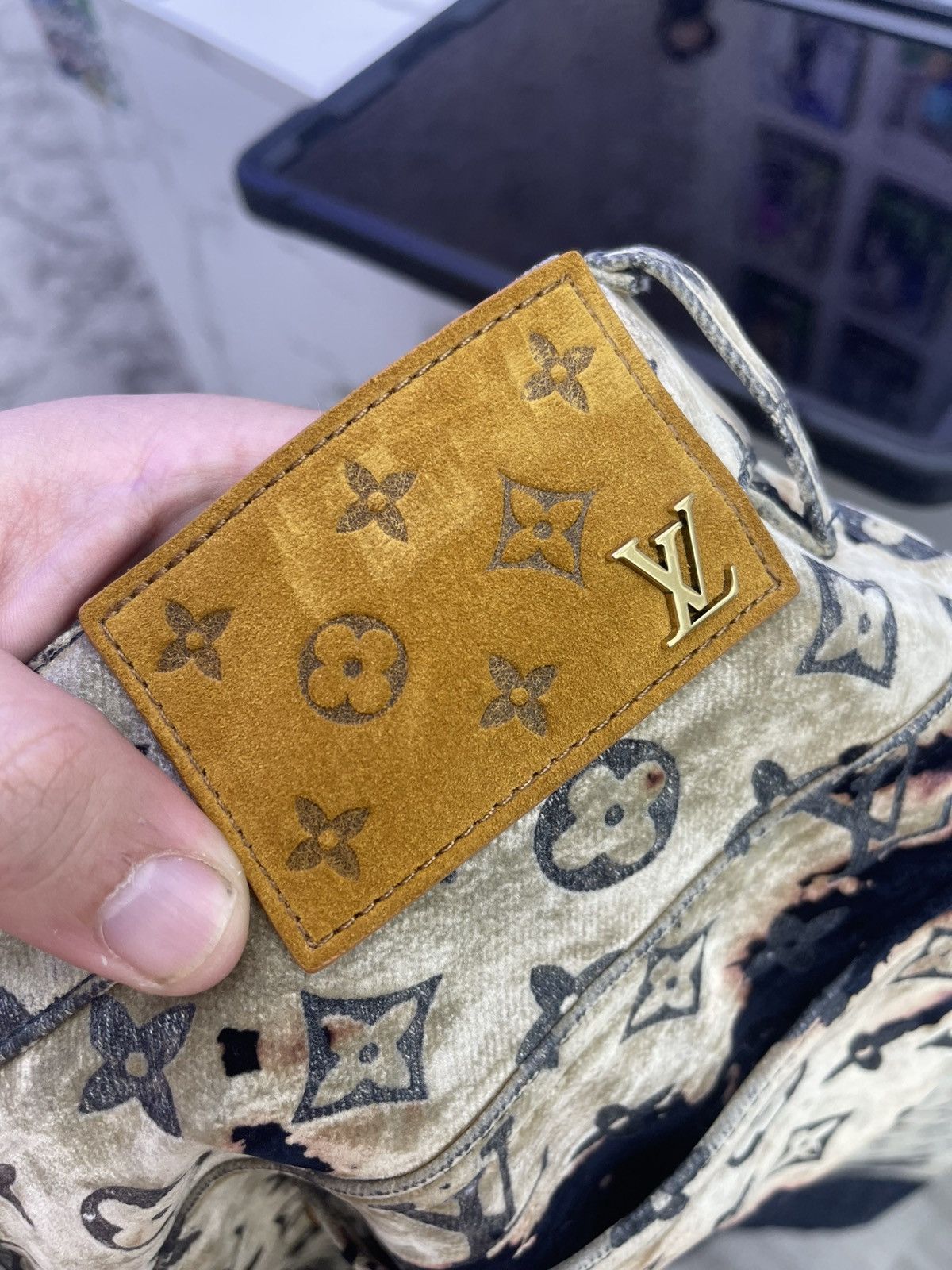 Louis Vuitton Louis Vuitton pants all over logo navy/ beige Size US 34 / EU 50 - 5 Thumbnail