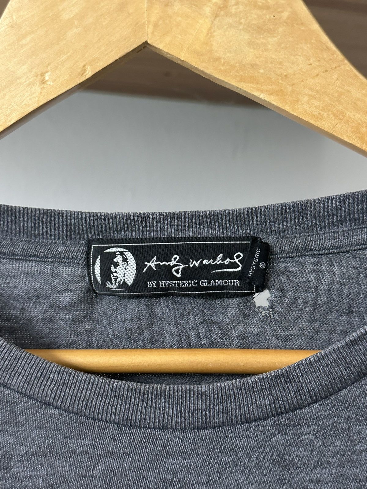 Andy Warhol × Hysteric Glamour Hysteric Glamour x Andy Warhol Hambuger Grey L/S Tee L Size US L / EU 52-54 / 3 - 3 Thumbnail