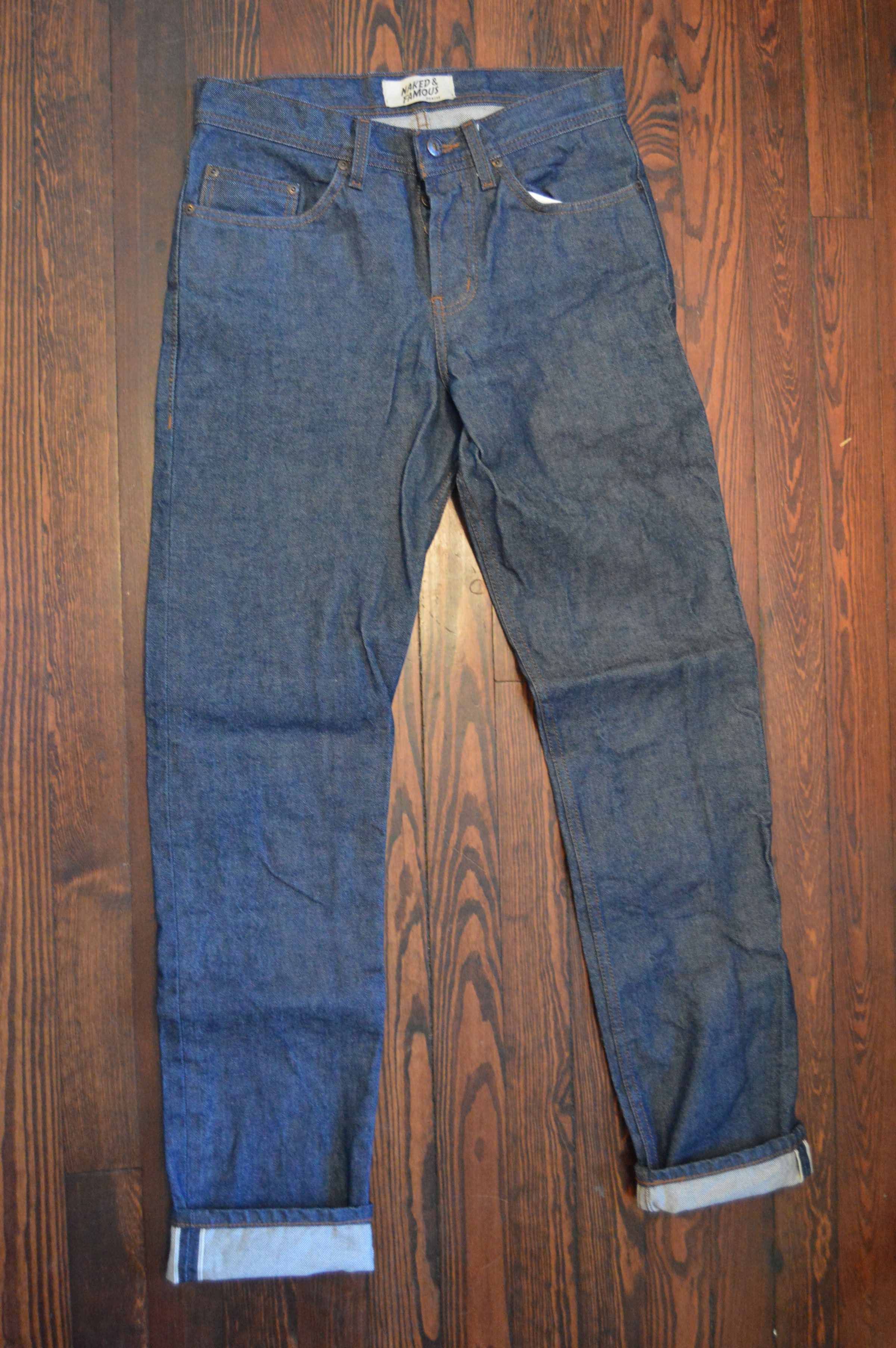 Naked & Famous Naked & Famous Weird Guy Natural Indigo Selvedge Size US 30 / EU 46 - 1 Thumbnail