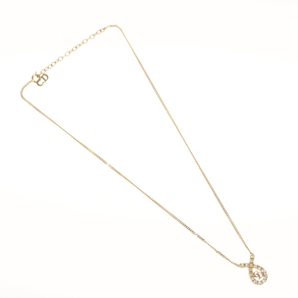 Dior Christian Dior CD Pendant Necklace Gold-plated Size ONE SIZE - 1 Thumbnail
