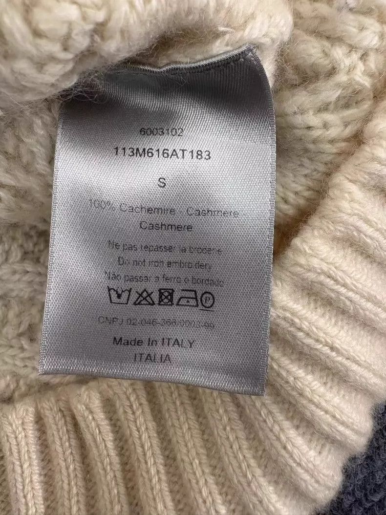 Dior Beige CD Monogram Cashmere Sweater-2505 Size US S / EU 44-46 / 1 - 7 Thumbnail