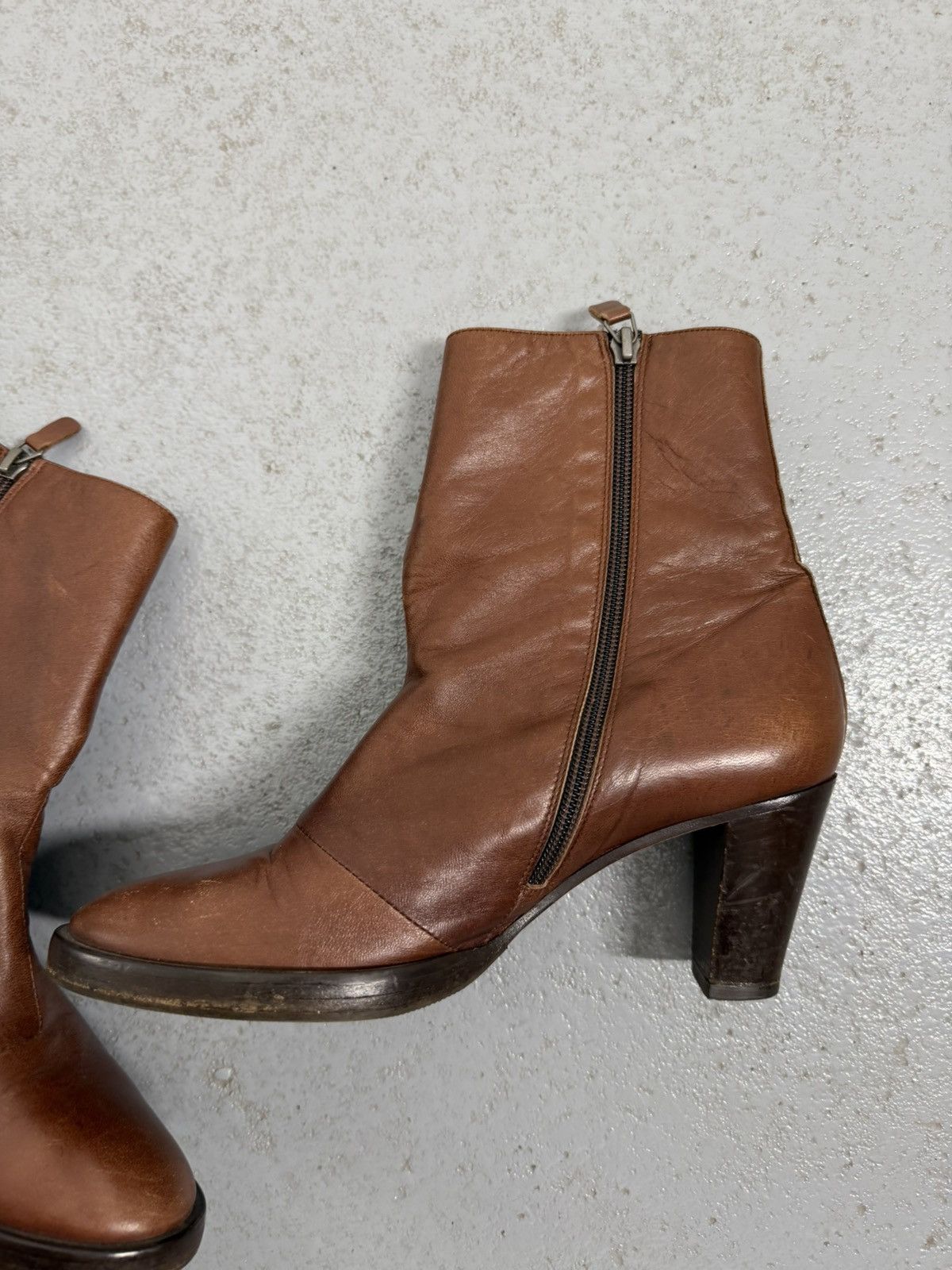 A.F. Vandevorst A.F.Vandevorst Leather Ankle Boots Size US 9 / IT 39 - 6 Thumbnail