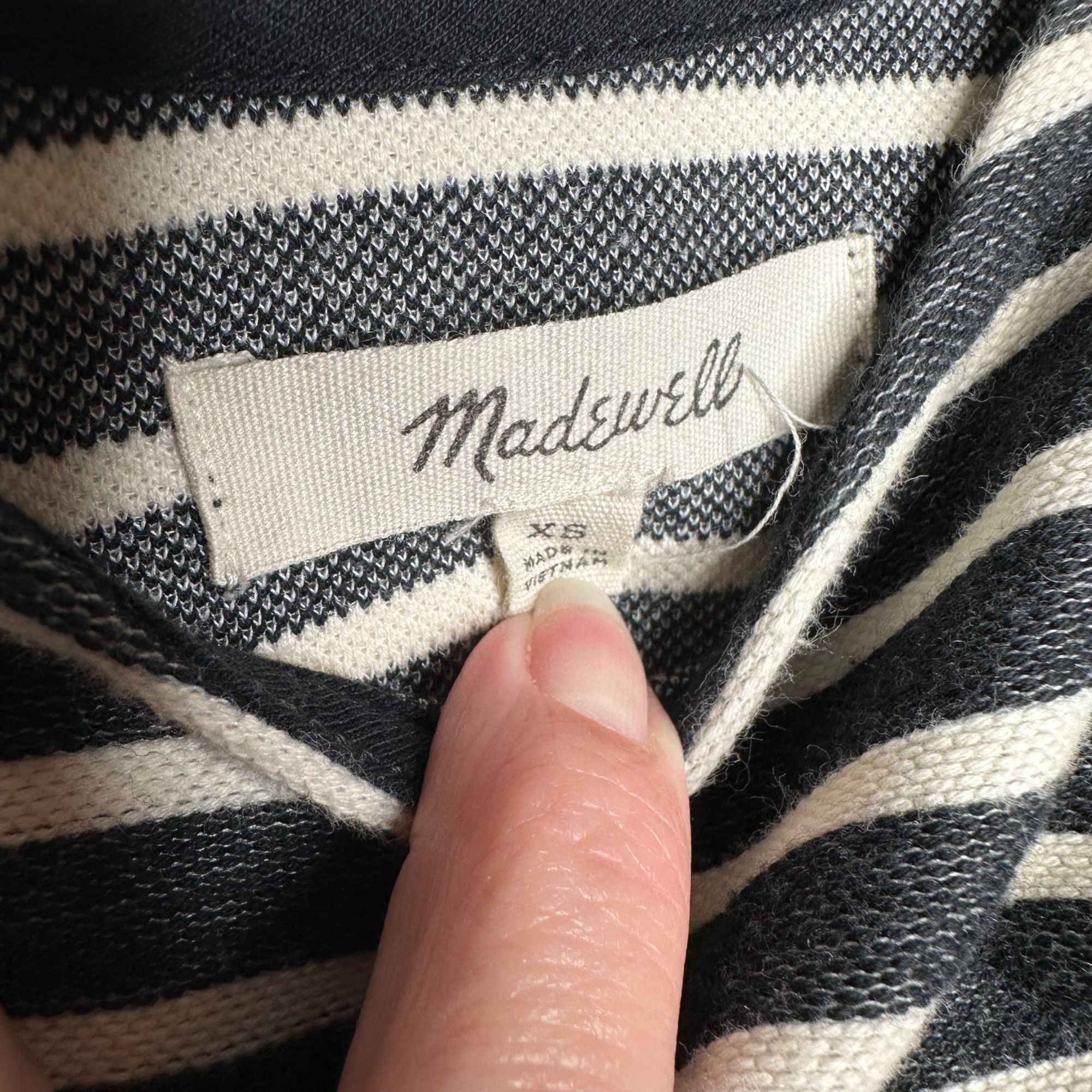 Madewell Madewell Striped Tank Dress black, white Sz XS Size XS / US 0-2 / IT 36-38 - 5 Thumbnail