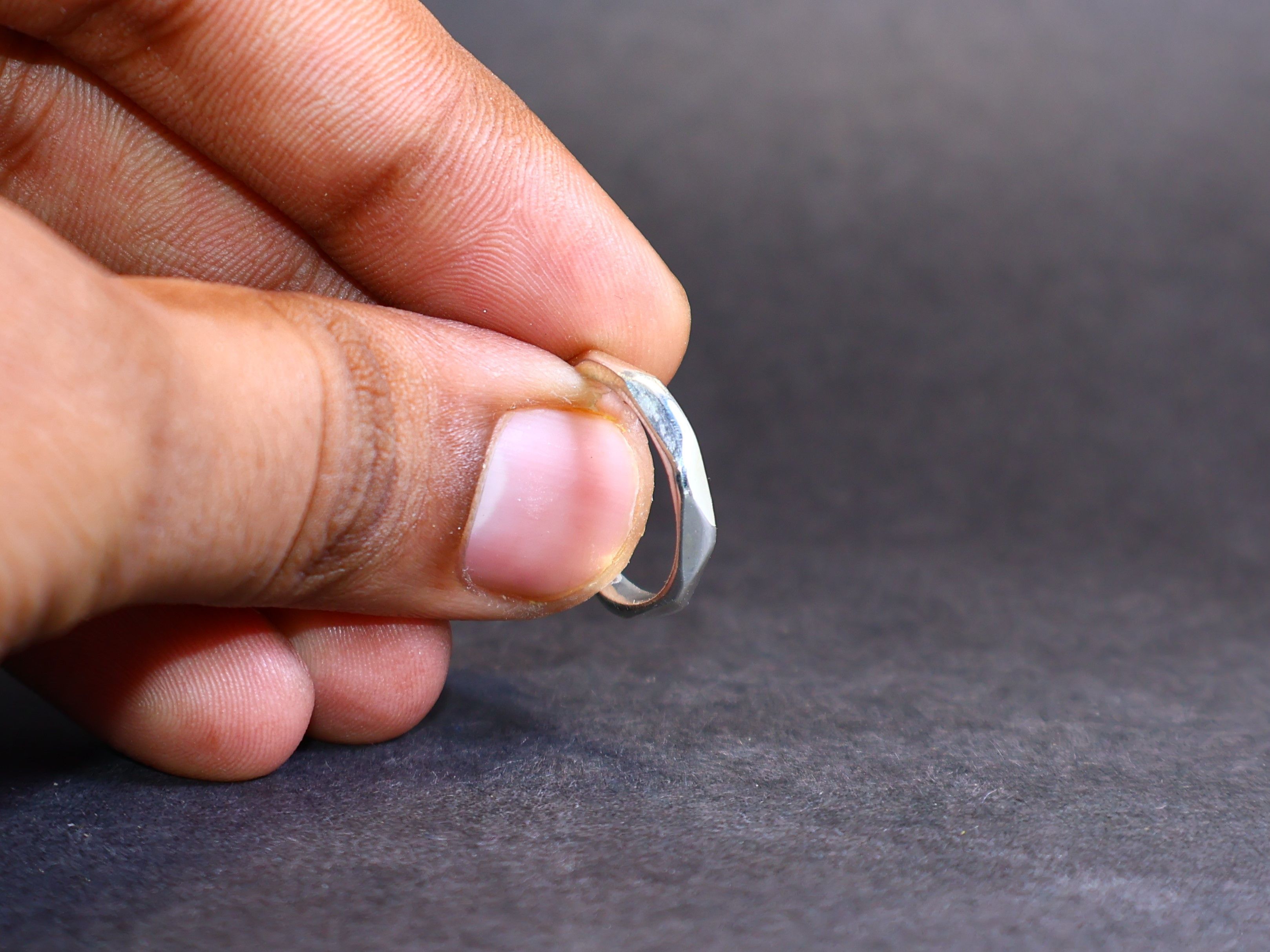 Handmade Band Ring, Silver Band Ring, 925 Sterling Silver Handmade, Size ONE SIZE - 5 Thumbnail