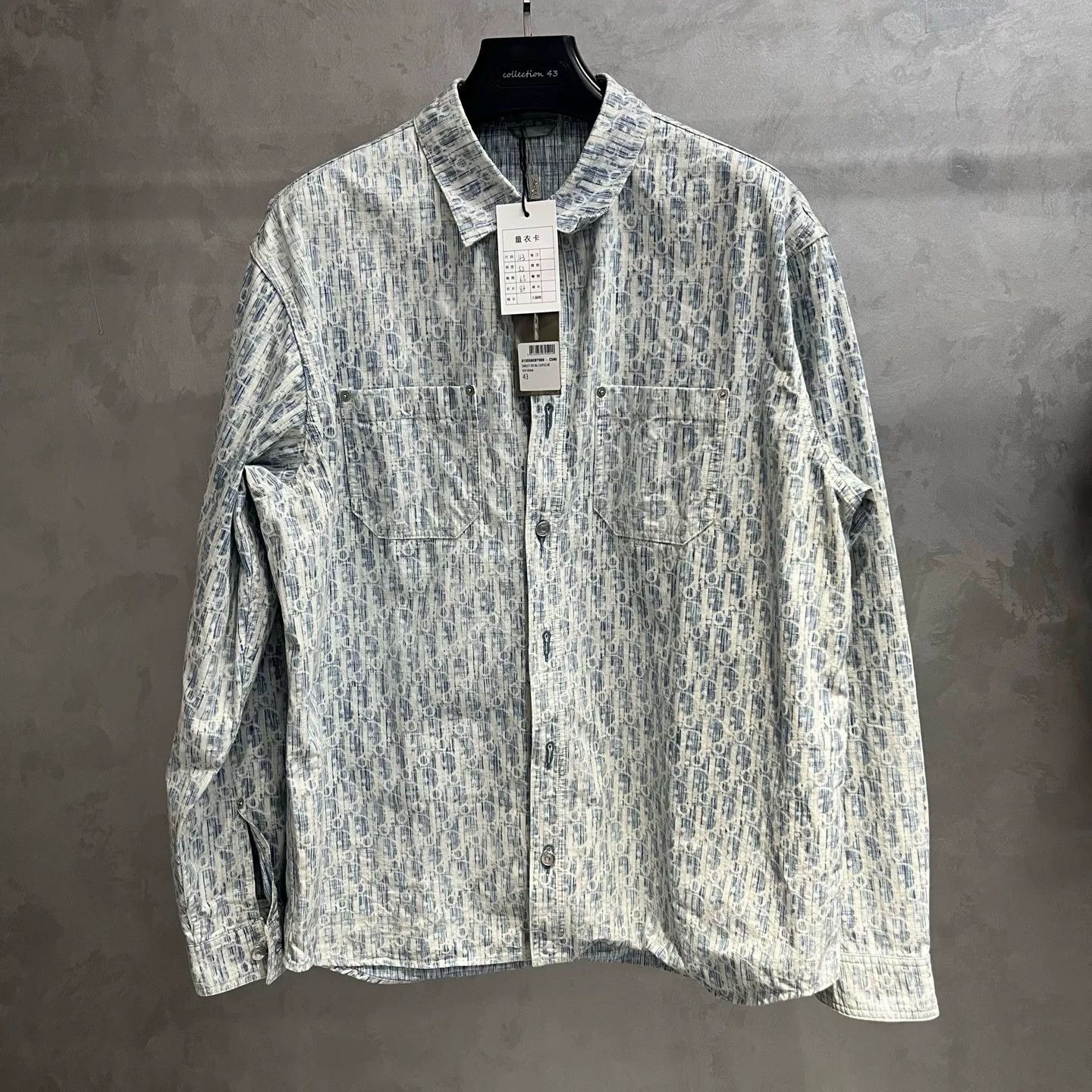 Dior Dior Denim Printed Blue Shirt xs Men Size US XS / EU 42 / 0 - 1 Thumbnail