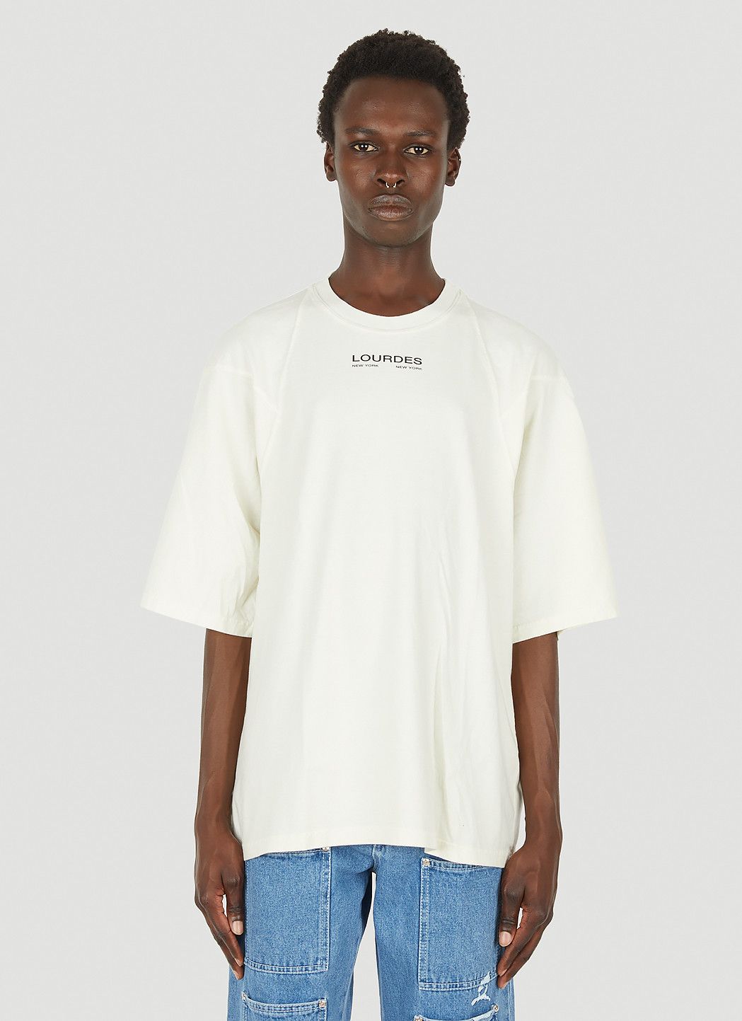 Lourdes Logo Print Graphic T-Shirt Size US L / EU 52-54 / 3 - 1 Thumbnail