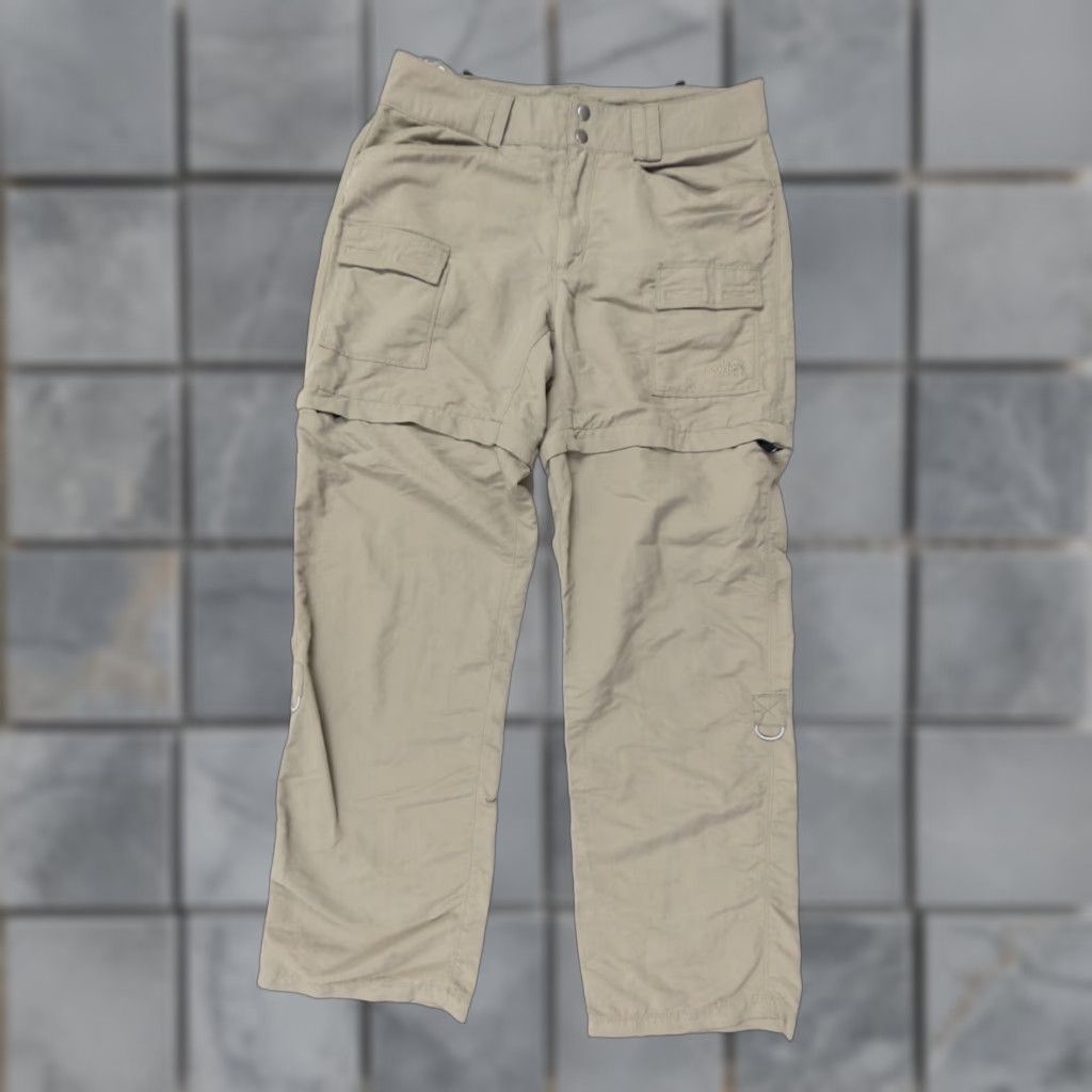 The North Face The North Face Womens Convertible Pants Cargo Nylon Beige 6 Regular Inseam 29" Outdoor Womens Size 28" / US 6 / IT 42 - 1 Thumbnail