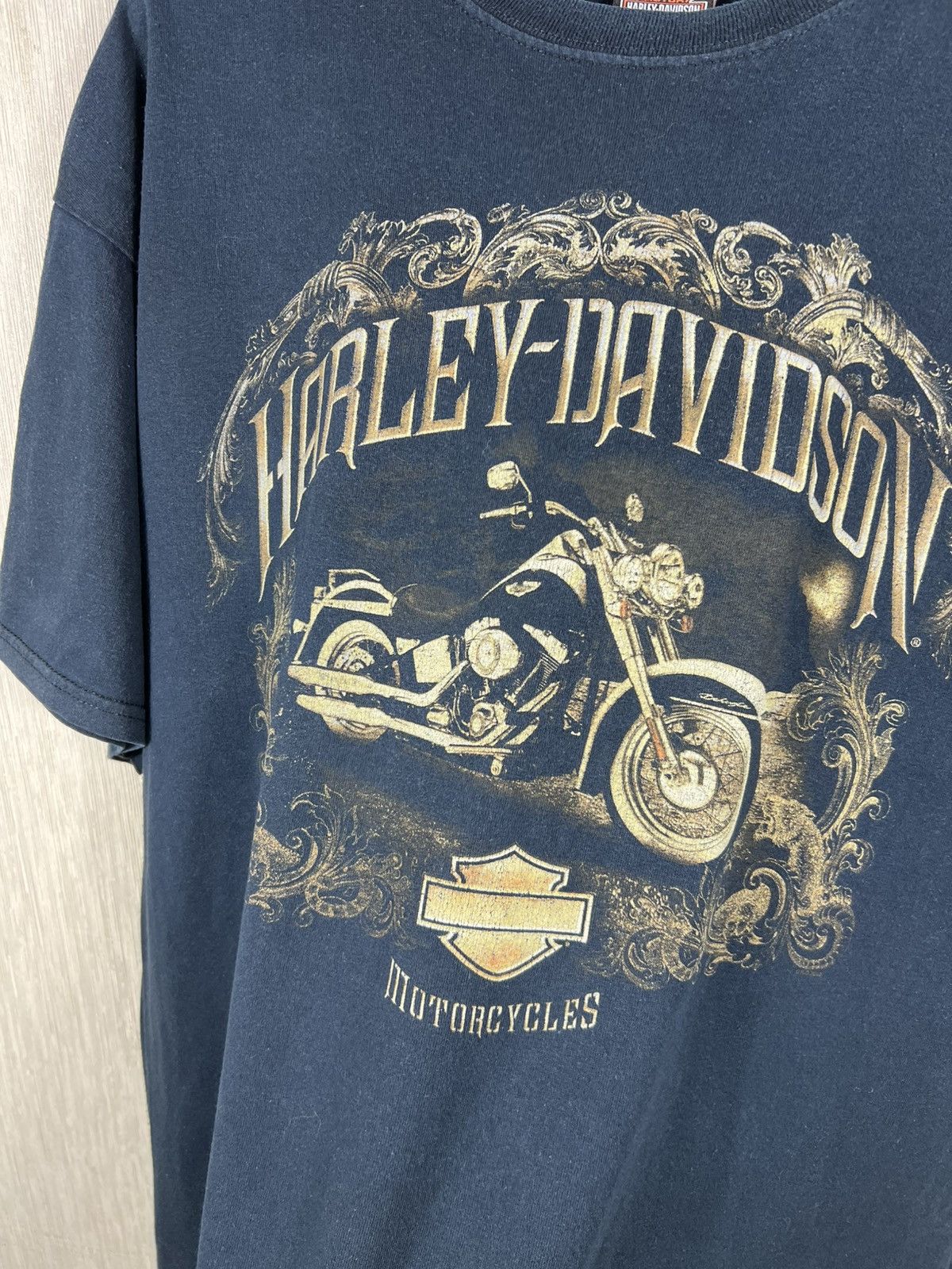 Harley Davidson Vintage Harley-Davidson y2k central logo skull tee t-shirt Size US XL / EU 56 / 4 - 6 Thumbnail