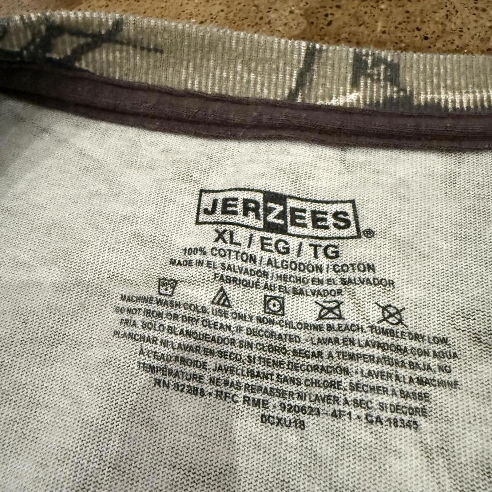 Jerzees Jerzees Camo Long Sleeve Pocket Tee Size US XL / EU 56 / 4 - 5 Thumbnail