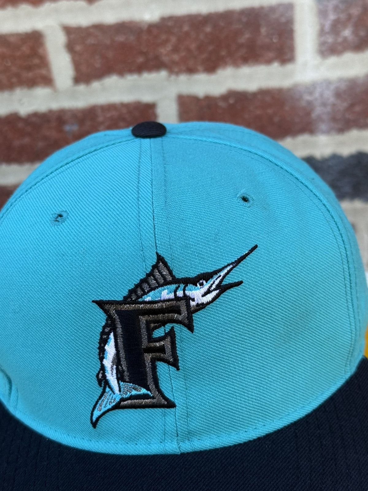 MLB Vintage 90’s New Era MLB Florida Marlins Plain Logo Cap Size ONE SIZE - 3 Thumbnail