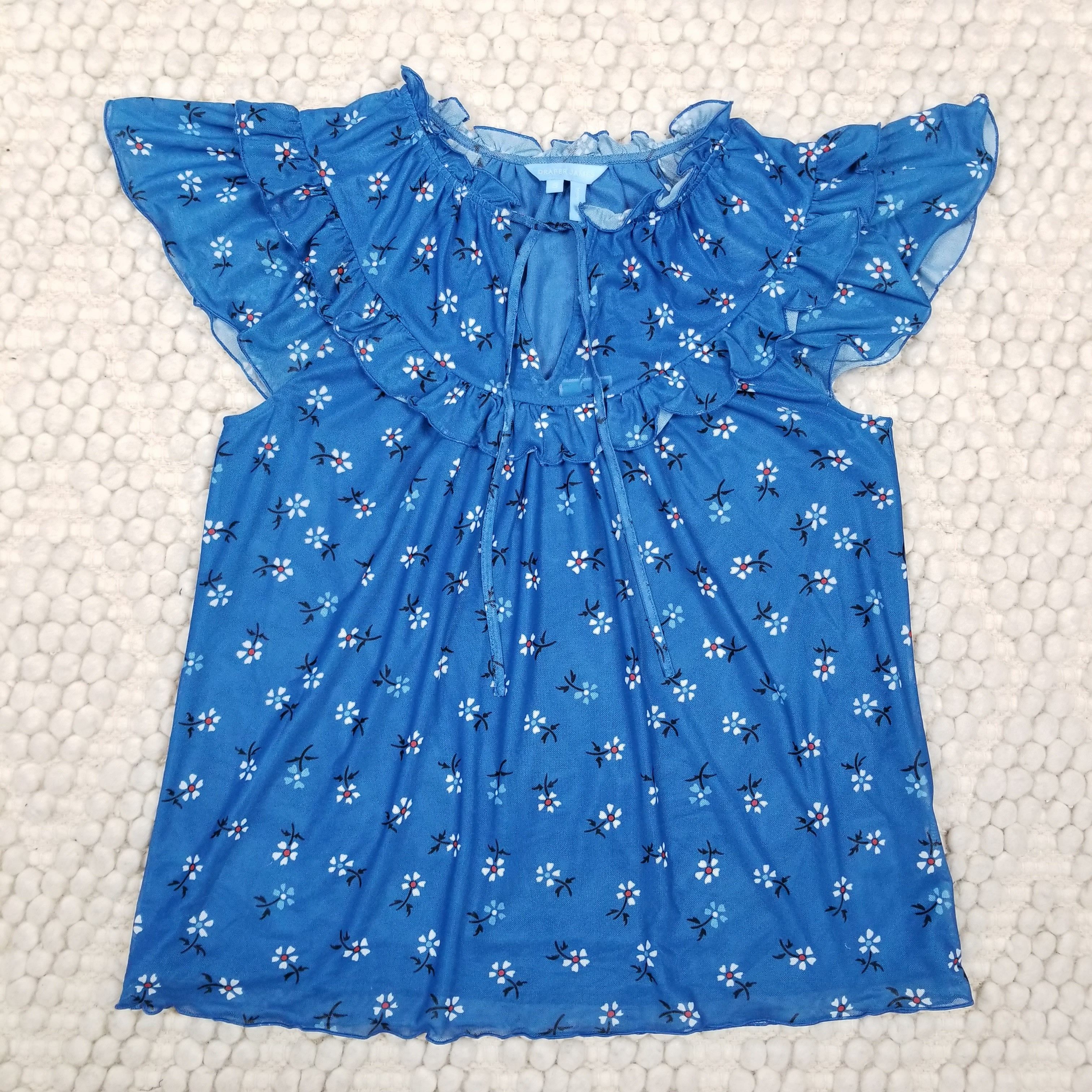 Other NWT Draper James Raelynn Top Flutter Sleeve Blouse Sz Small Size S / US 4 / IT 40 - 6 Thumbnail
