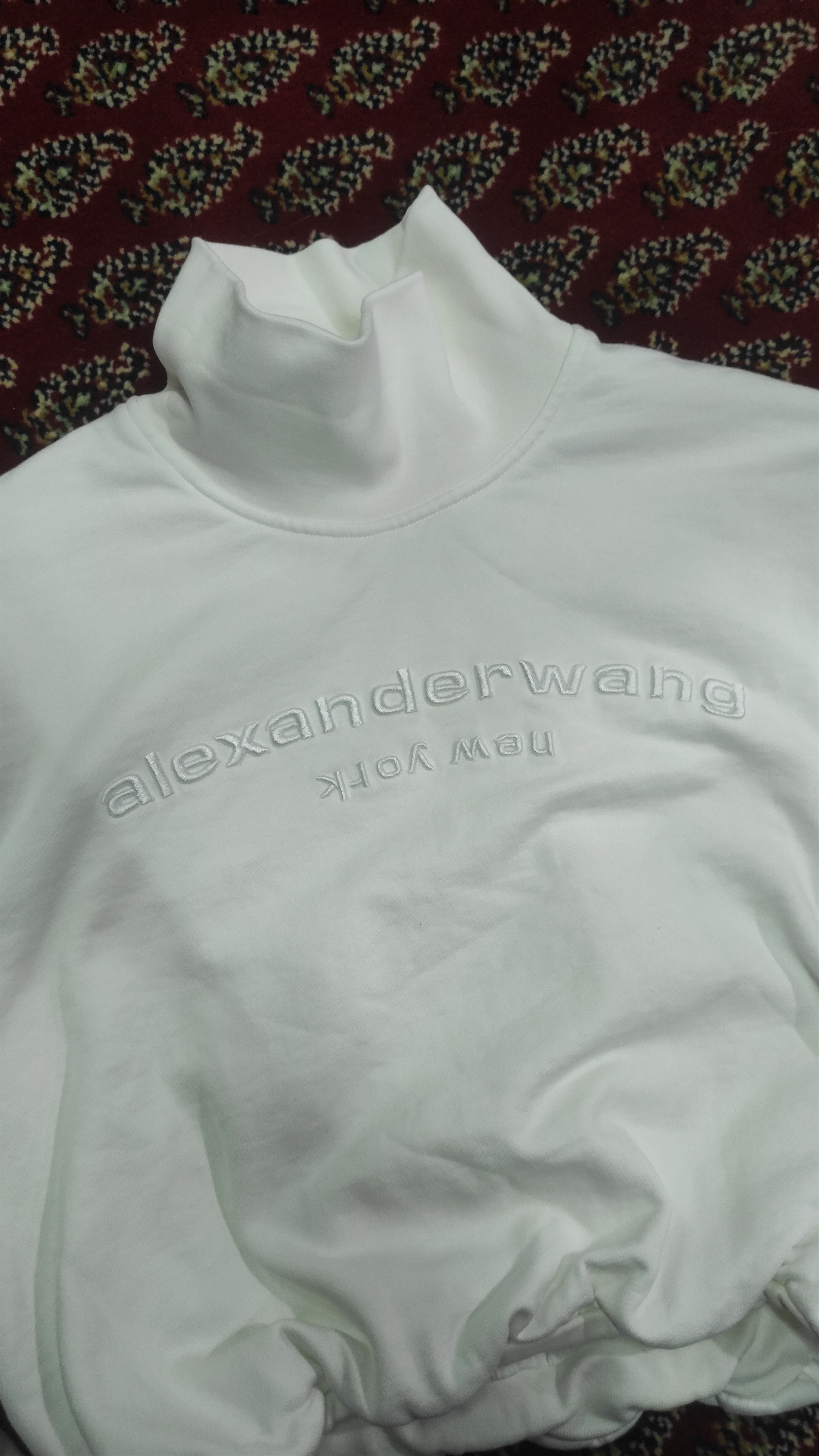 Alexander Wang Alexander Wang embossed logo Cropped Mock Neck Sweatshirt Size M / US 6-8 / IT 42-44 - 6 Thumbnail