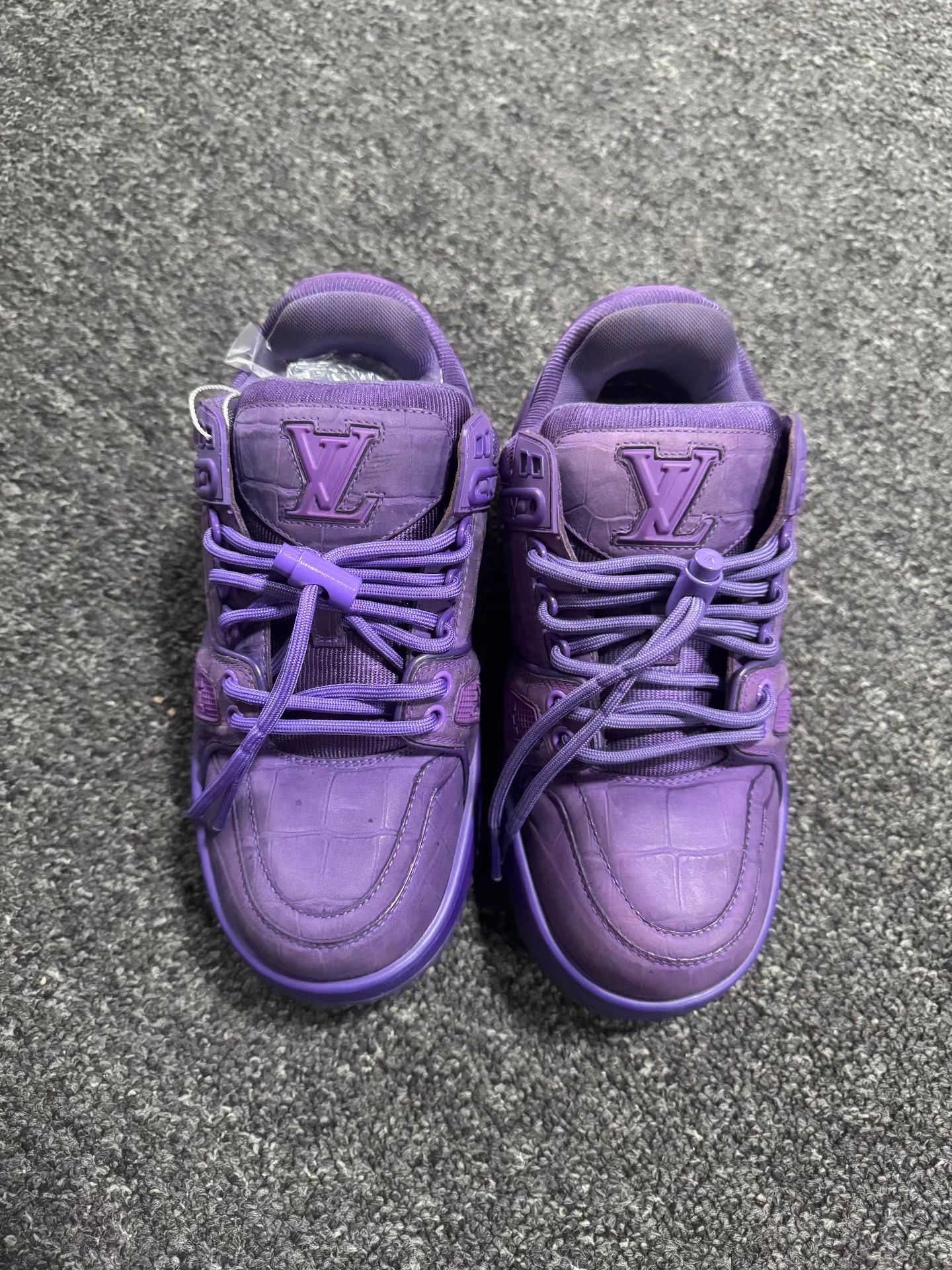 Louis Vuitton Louis Vuitton Trainer Purple Low-Top Sneakers K13 Size US 6.5 / IT 36.5 - 2 Thumbnail