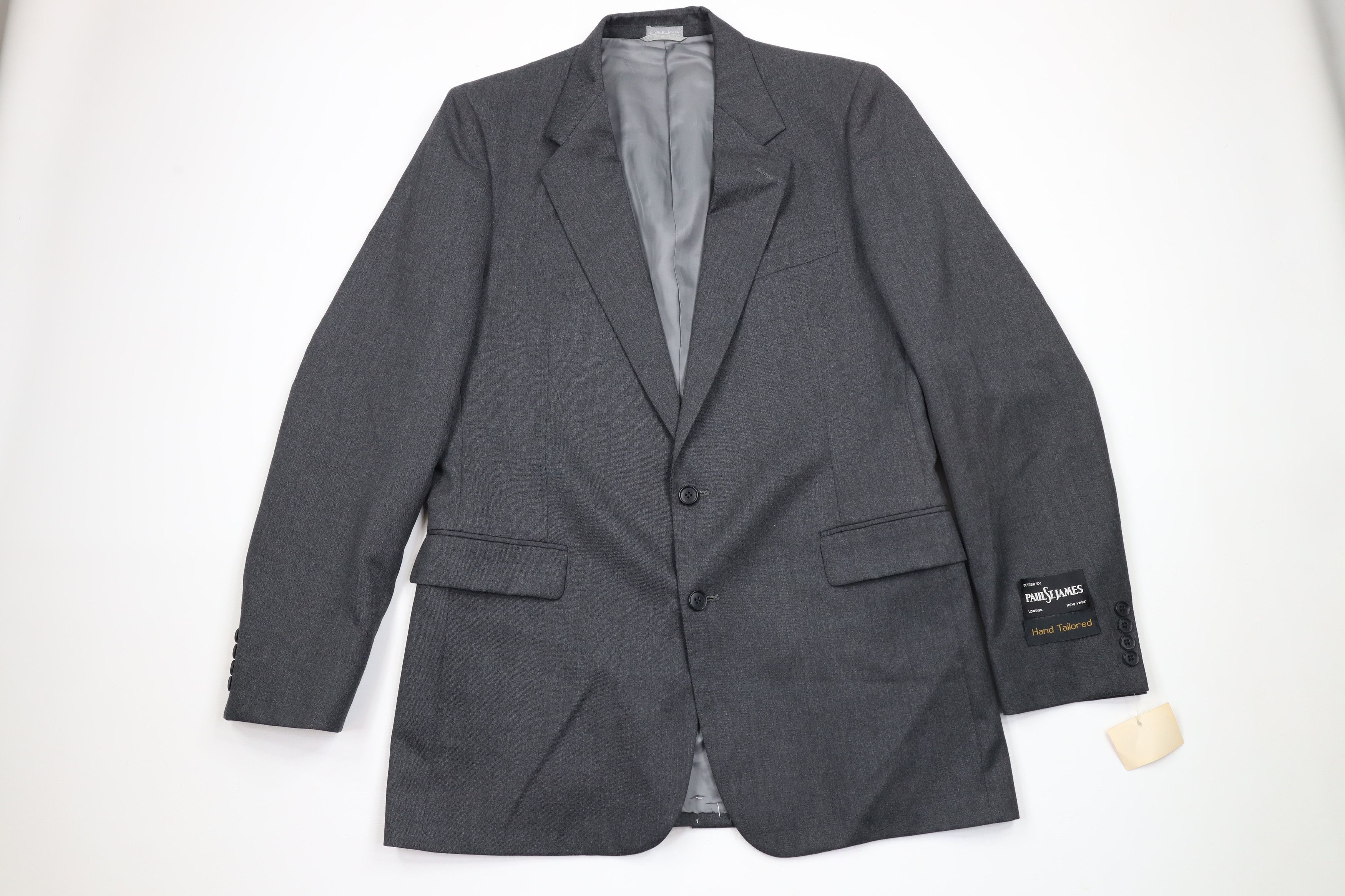 Vintage Deadstock Vintage 90s Streetwear Hand Tailored Wedding Suit Size 42L - 2 Thumbnail