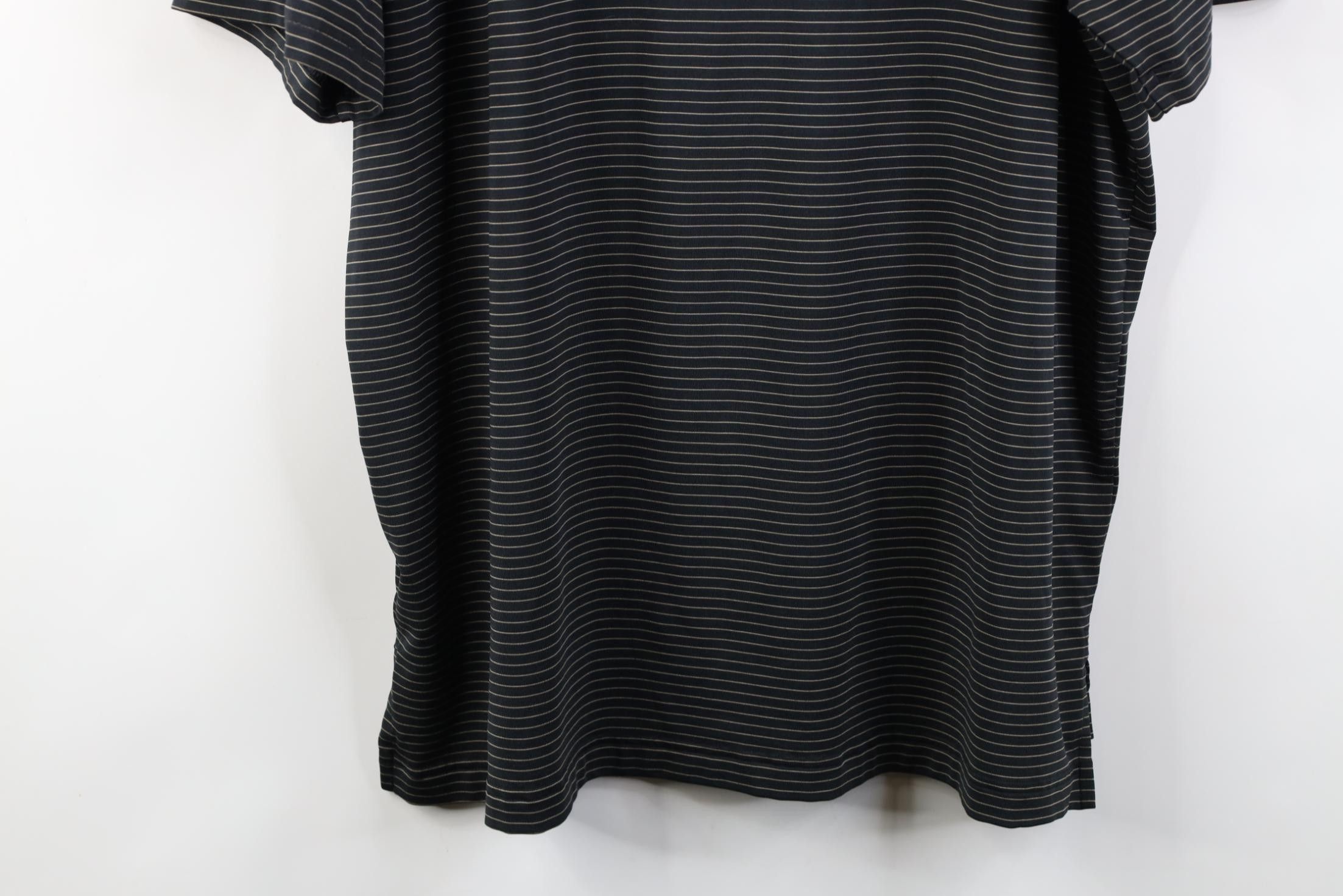 Under Armour Under Armour Pinstriped Collared Golfing Polo Shirt Black Size US XL / EU 56 / 4 - 12 Thumbnail