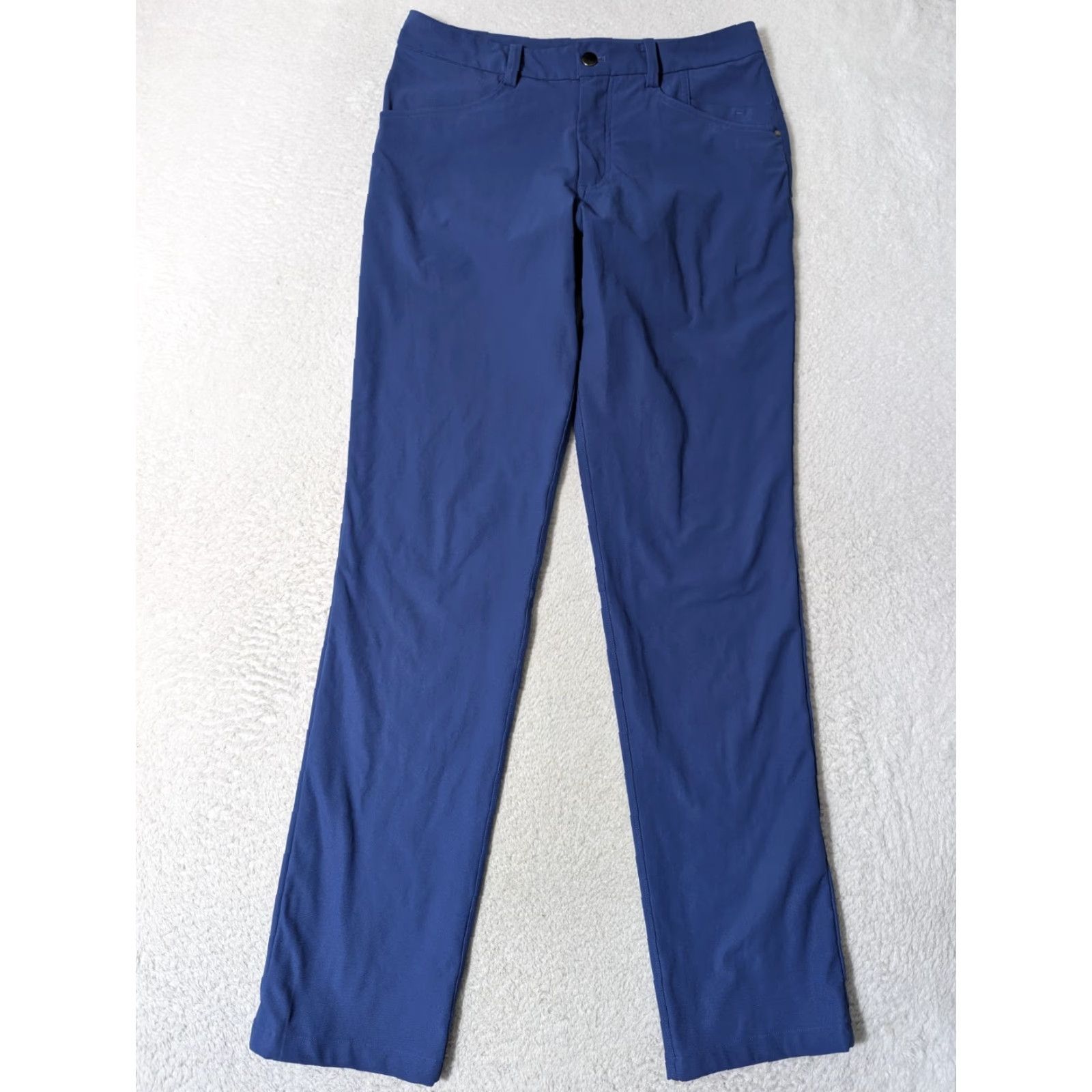 Lululemon Lululemon 5-Pocket Pant Warpstreme Royal Blue Sz 32×33 Logos Dress Pants Men Slim Straight Blue Size US 32 / EU 48 - 7 Thumbnail