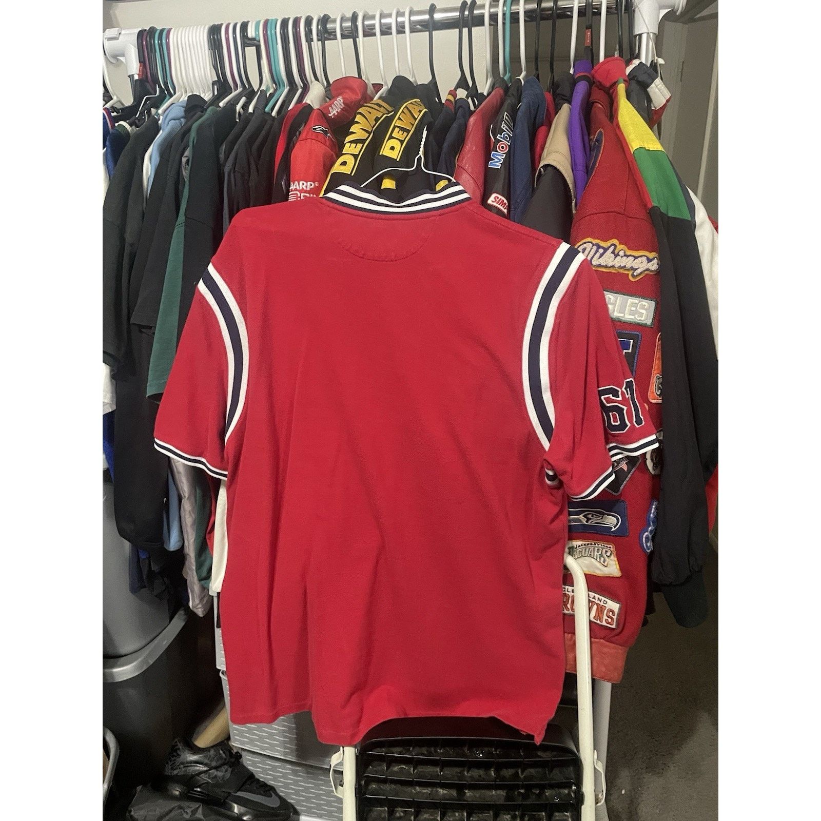 Ralph Lauren Size XL- VTG Polo by Ralph Lauren Spell Out Rugby Shirt Red Size US XL / EU 56 / 4 - 2 Thumbnail