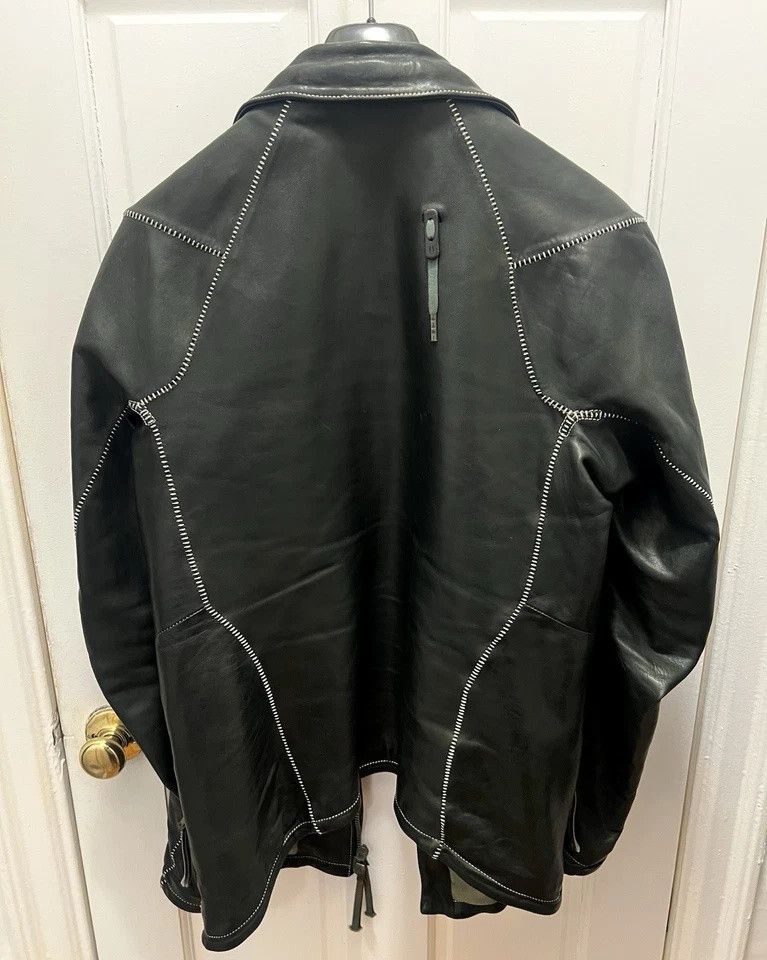 Boris Bidjan Saberi Object Dyed Oiled Horse Leather Jacket XL Size US XL / EU 56 / 4 - 4 Thumbnail