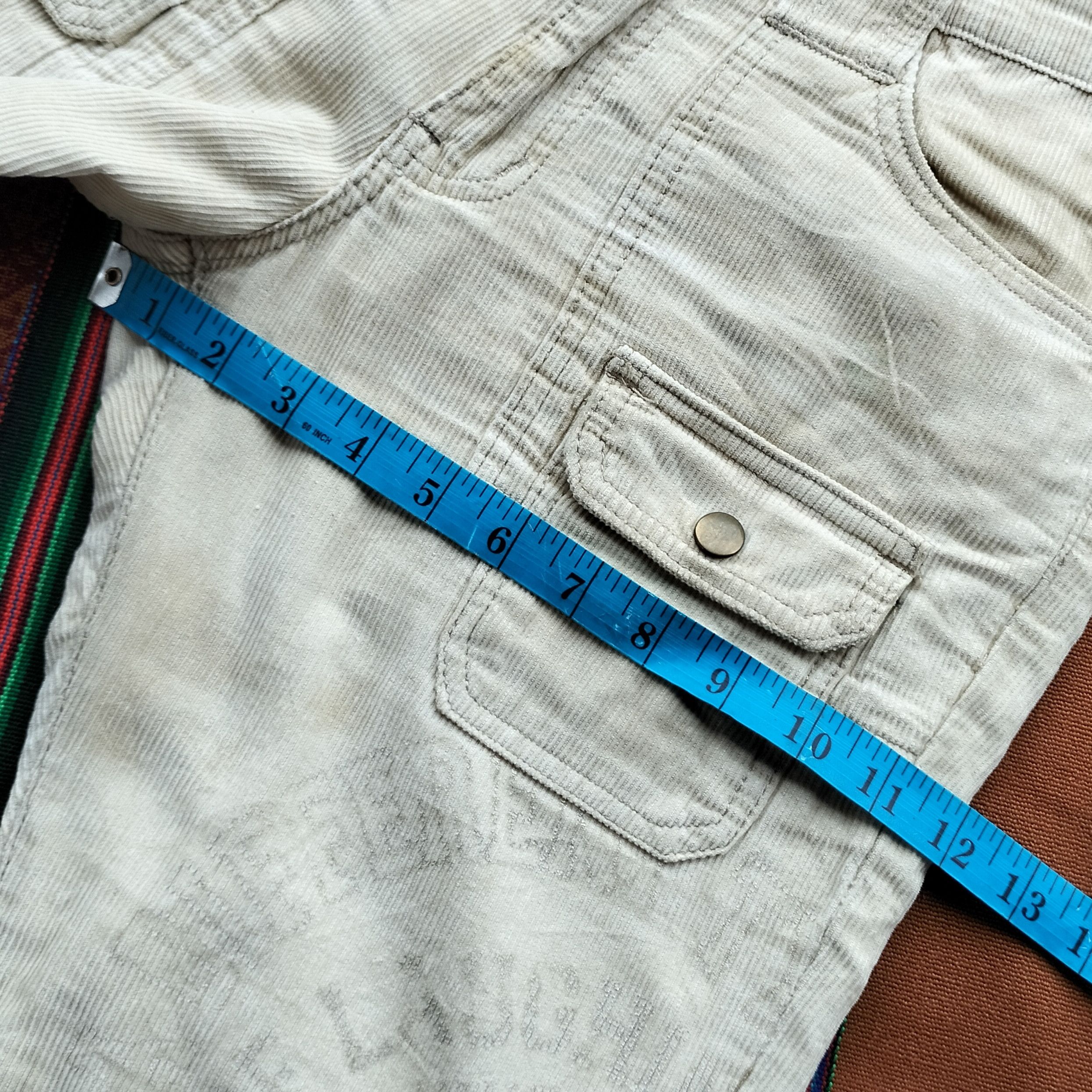 Hysteric Glamour Vintage Made in Heaven patchwork flare corduroy pants Size US 33 - 13 Thumbnail